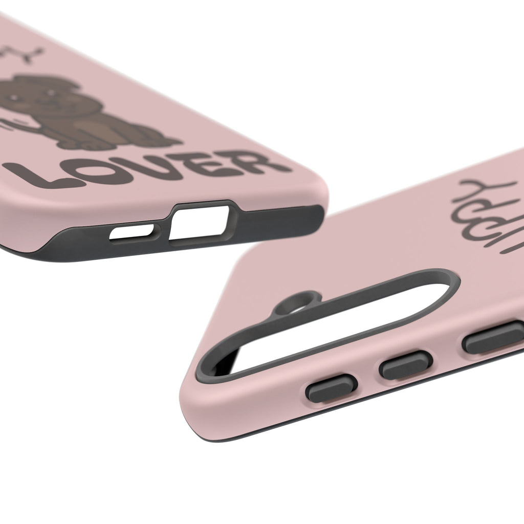 Puppy Lover Phone Case — Cute Brown Puppy Tough Phone Cover