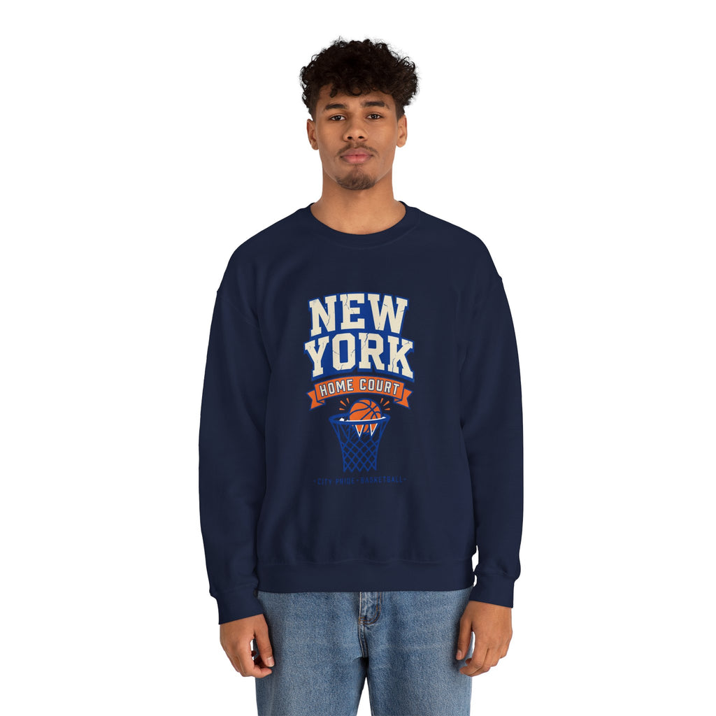 New York Home Court Sweatshirt | Vintage Basketball Pride