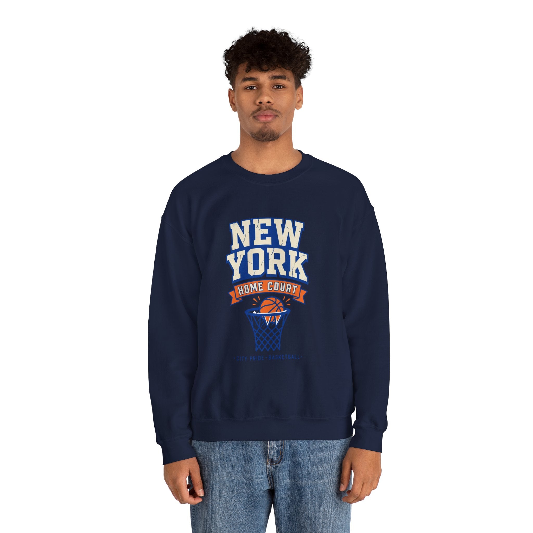 New York Home Court Sweatshirt | Vintage Basketball Pride