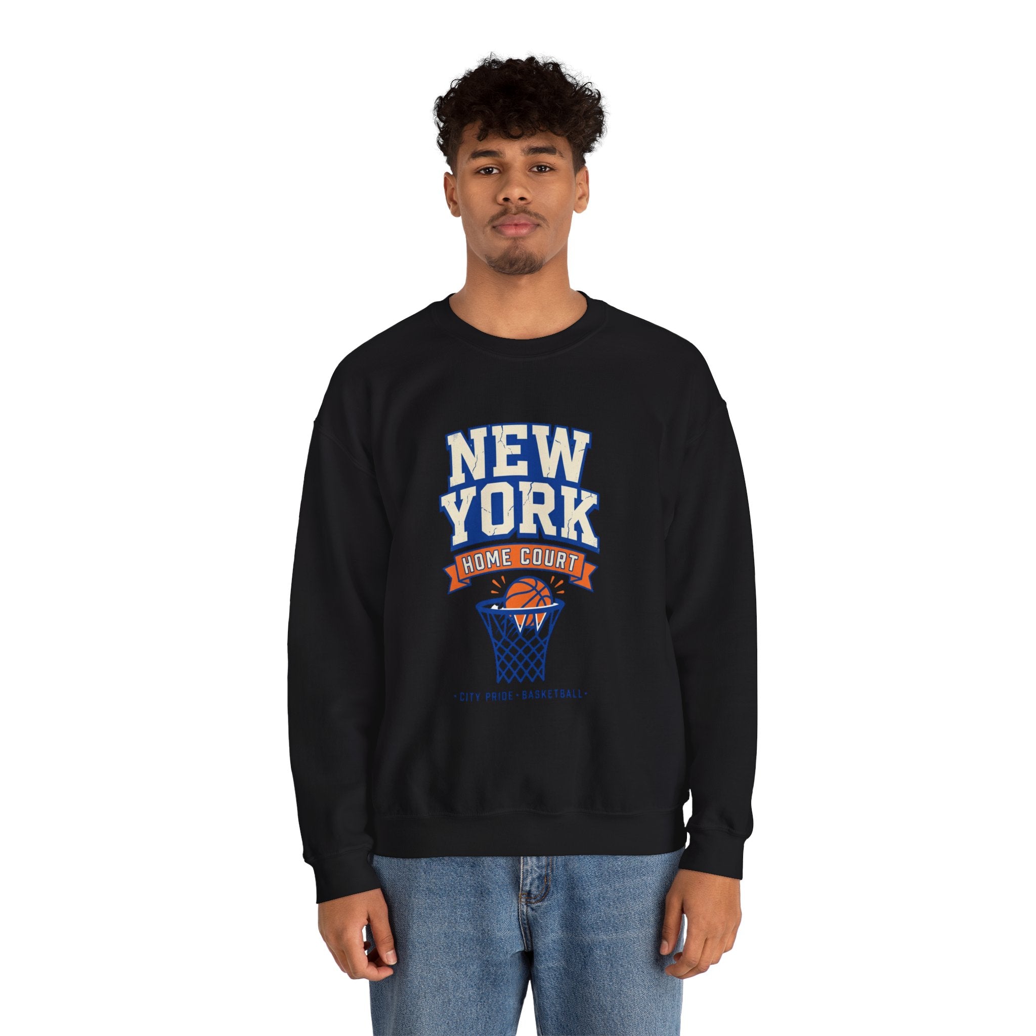 New York Home Court Sweatshirt | Vintage Basketball Pride