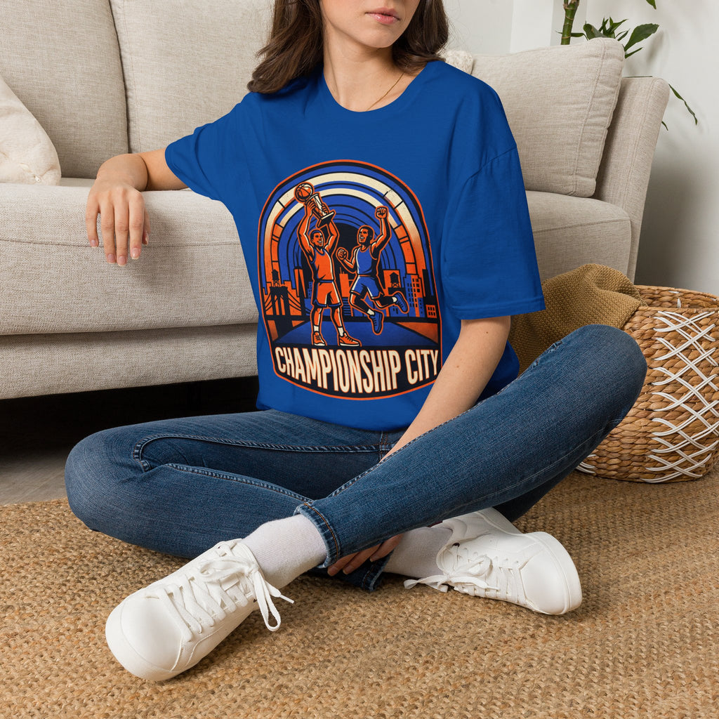 Championship City Basketball T-Shirt — Retro Winners Hoop Tee