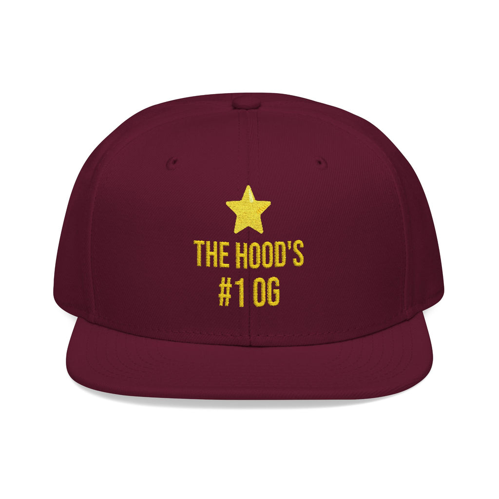 Hood's #1 OG Embroidered Snapback Hat — Street Style Cap