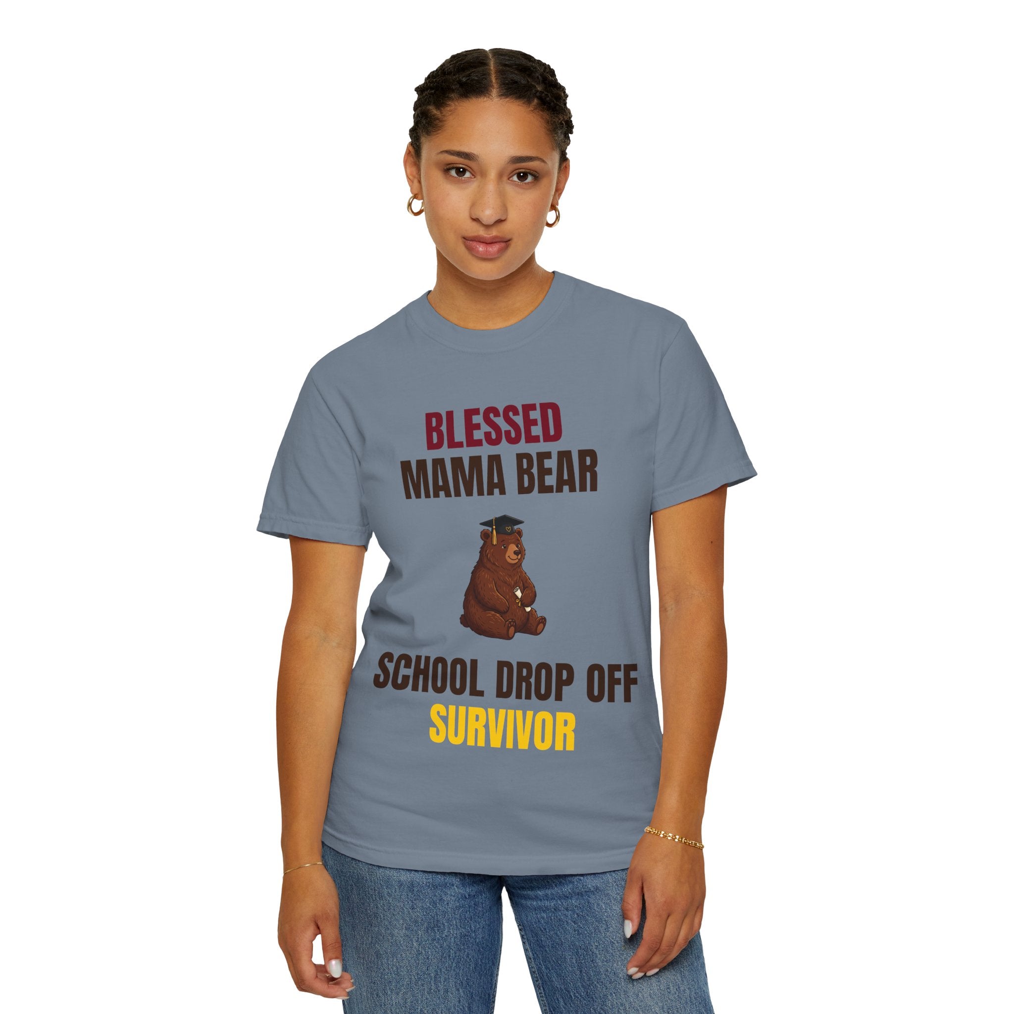 Mama Bear "School Drop Off Survivor" T-Shirt