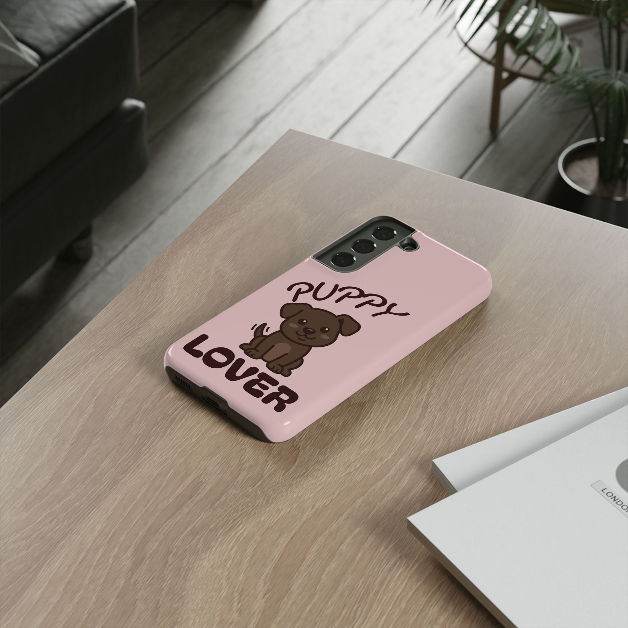 Puppy Lover Phone Case — Cute Brown Puppy Tough Phone Cover