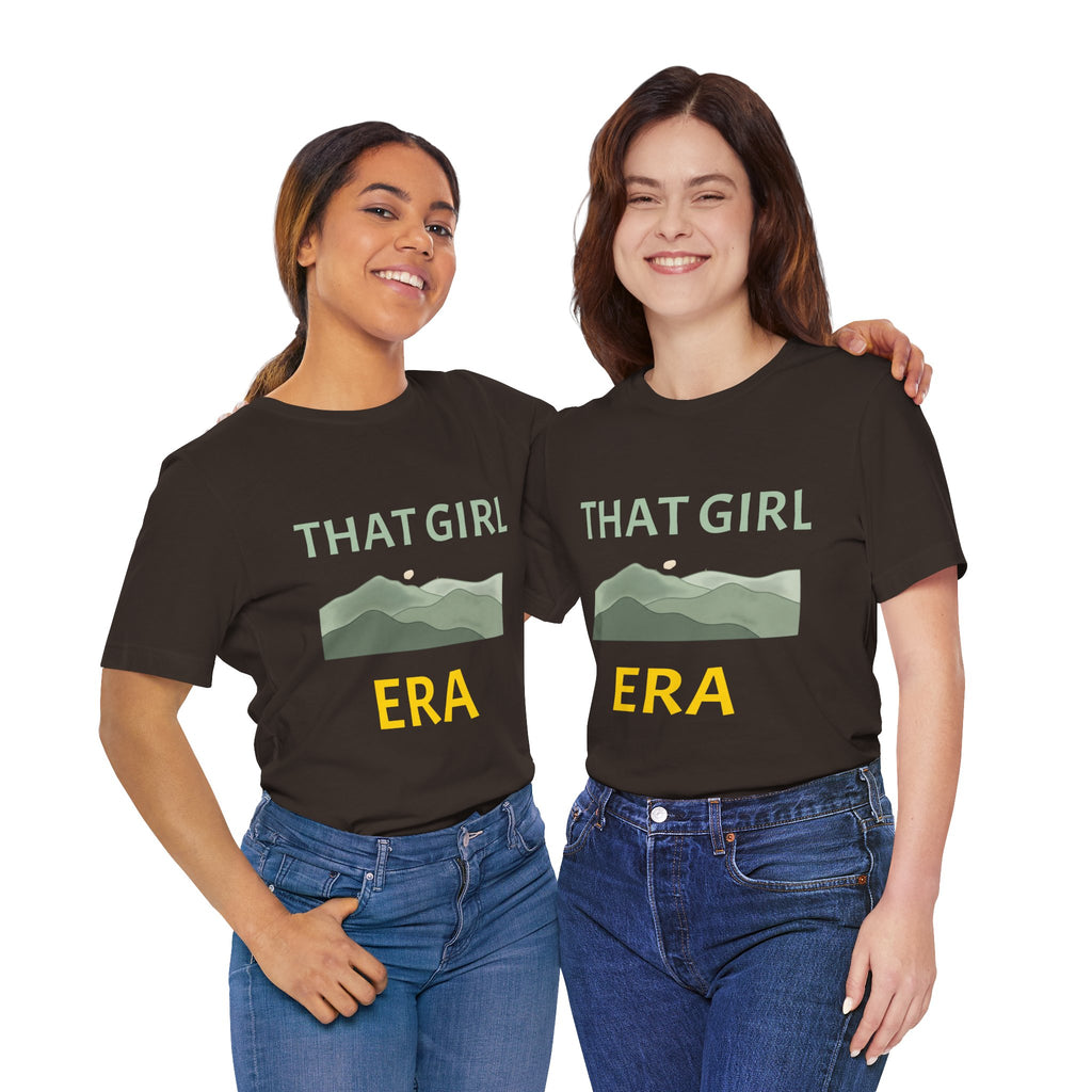 That Girl Era T-Shirt – Retro Mountain Graphic Tee for Empowered Women