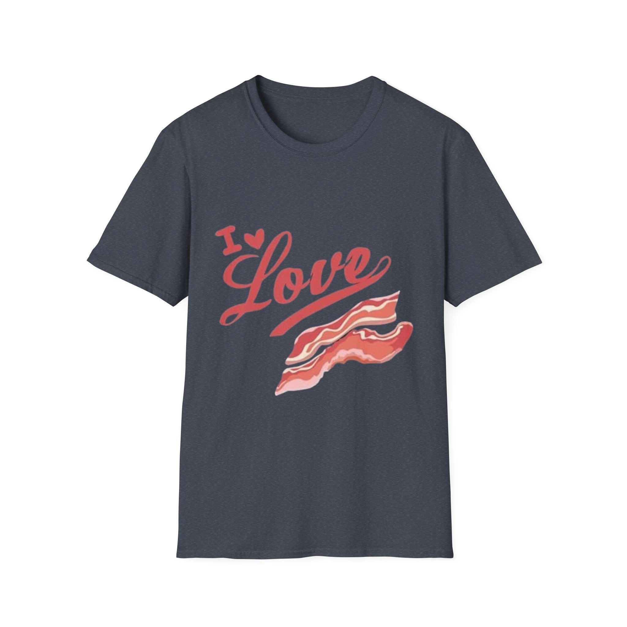 I Love Bacon T-Shirt — Retro Script Breakfast Tee