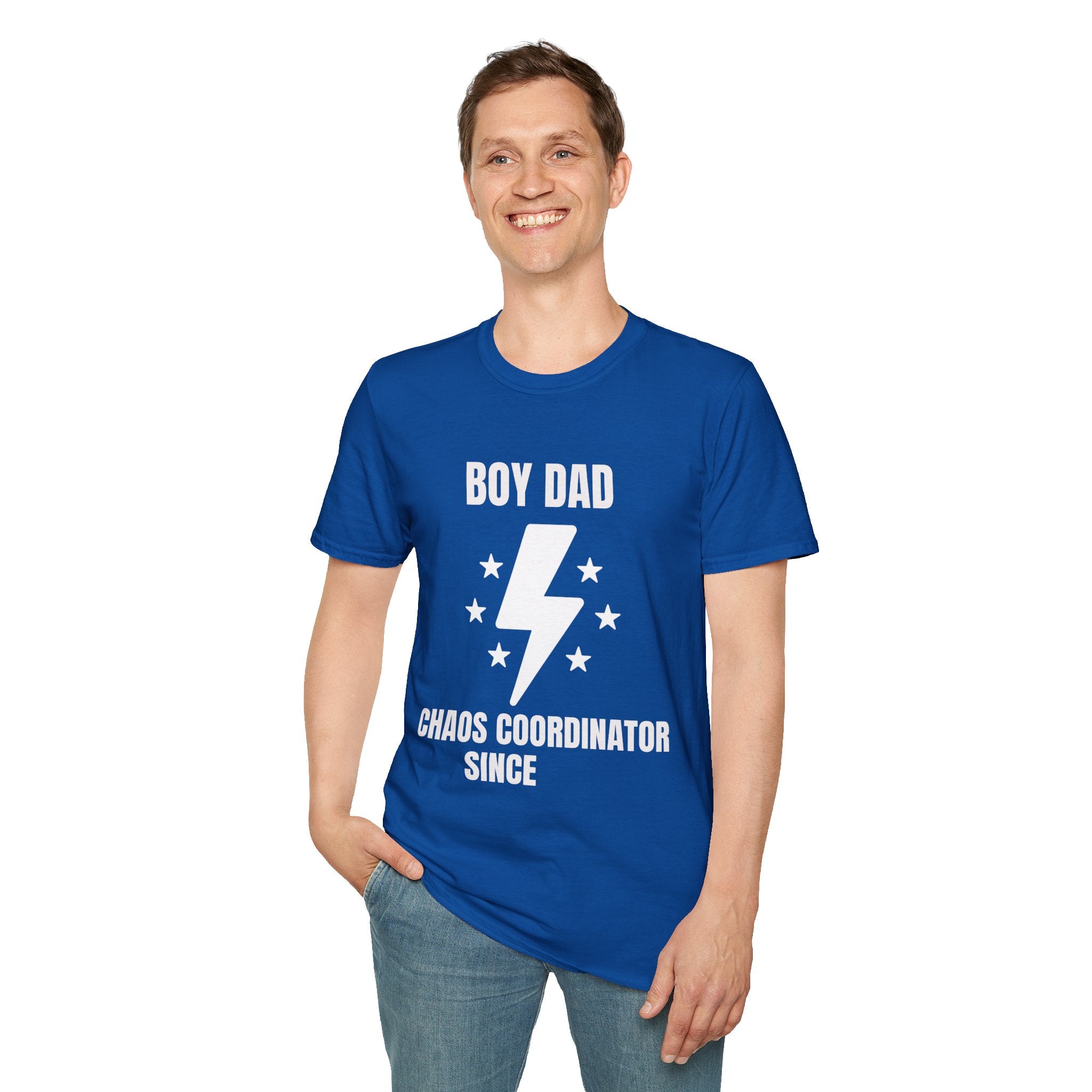 Boy Dad Chaos Coordinator T-Shirt — Funny Father's Day Gift Tee