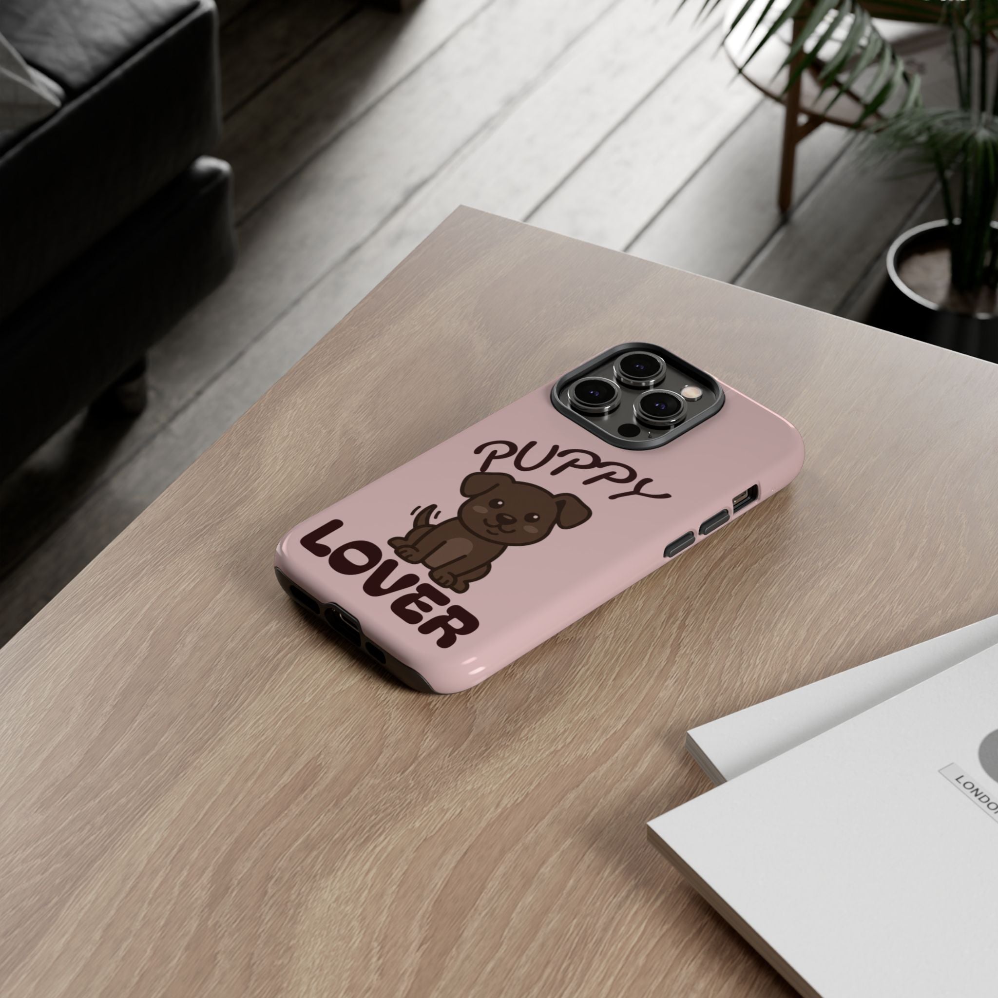 Puppy Lover Phone Case — Cute Brown Puppy Tough Phone Cover