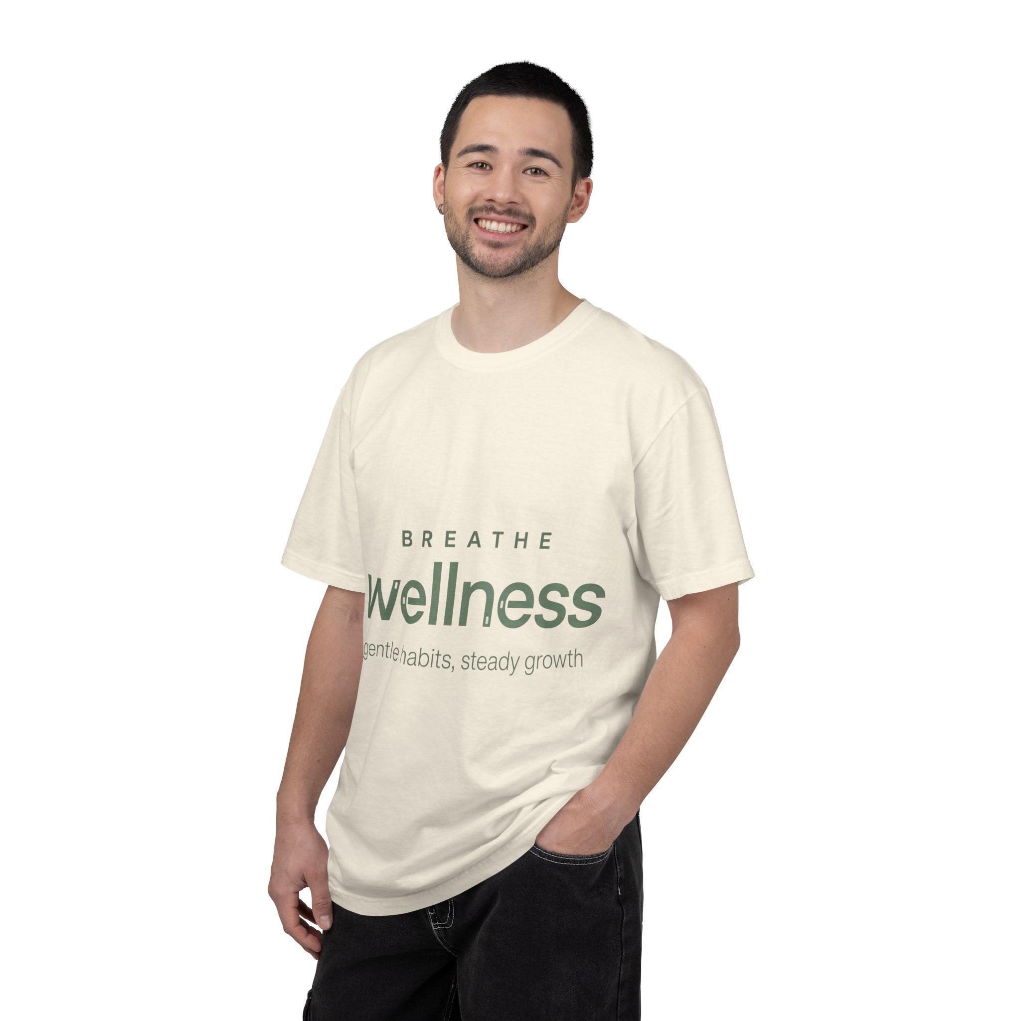 Wellness Breath T-Shirt — "Breathe Wellness" Mindful Graphic Tee