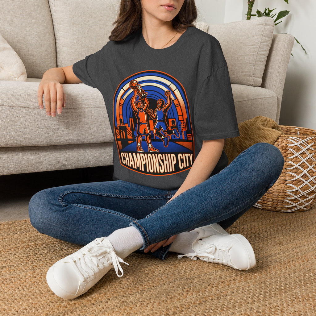 Championship City Basketball T-Shirt — Retro Winners Hoop Tee
