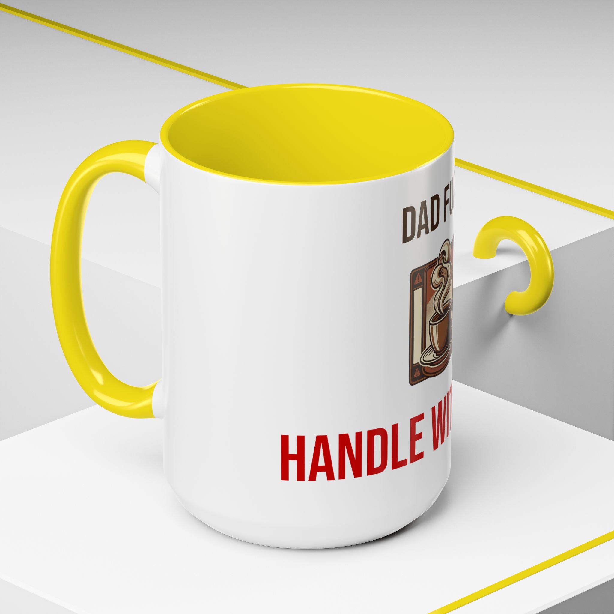 Dad Fuel Coffee Mug — Funny Father's Day Gift Mug Handle With Care 11oz or 15oz
