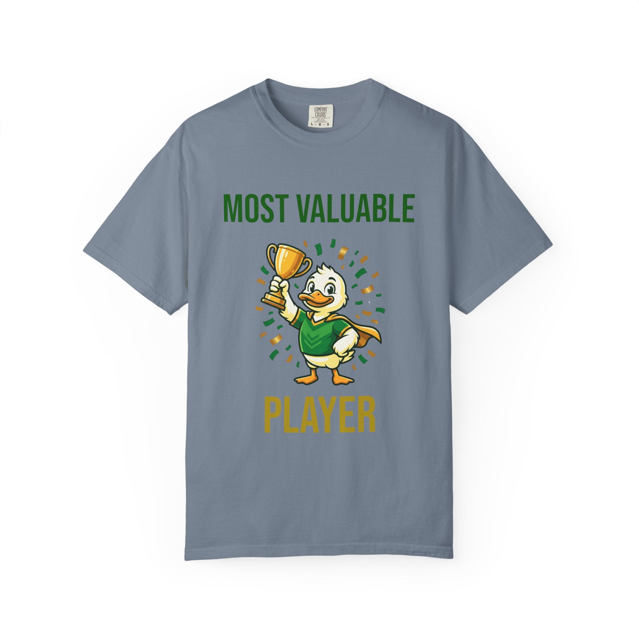 MVP Duck T‑Shirt — "Most Valuable Player" Cute Trophy Cartoon Tee