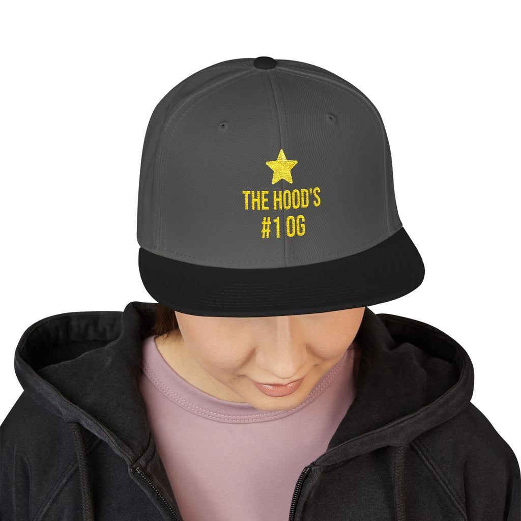 Hood's #1 OG Embroidered Snapback Hat — Street Style Cap