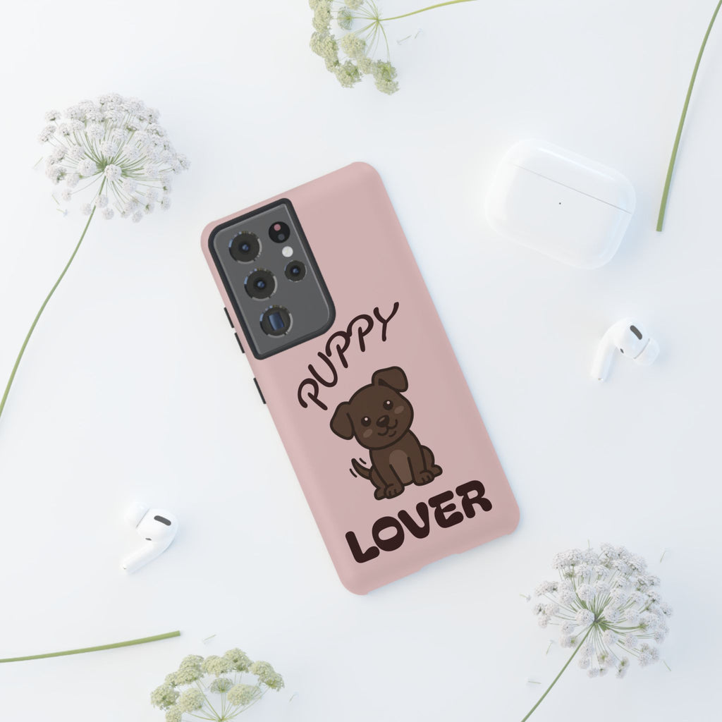 Puppy Lover Phone Case — Cute Brown Puppy Tough Phone Cover
