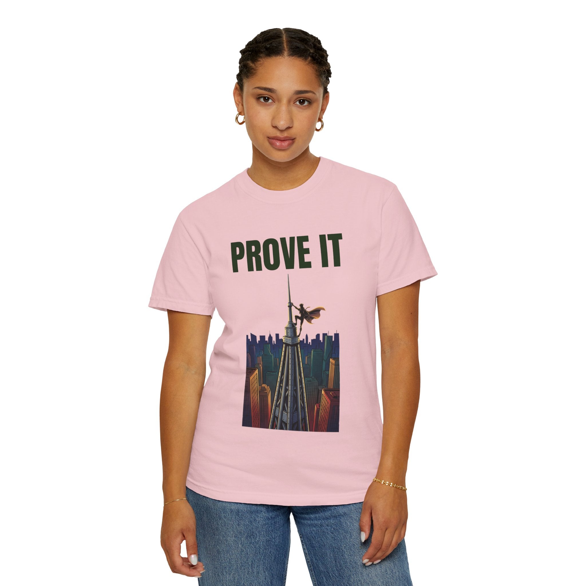 Prove It T‑Shirt — Parkour Rooftop Silhouette Graphic Tee