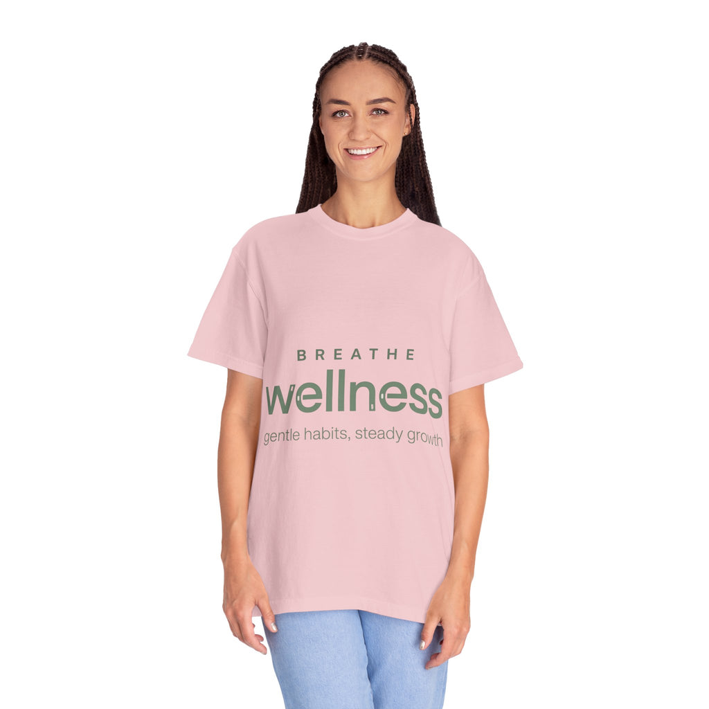Wellness Breath T-Shirt — "Breathe Wellness" Mindful Graphic Tee