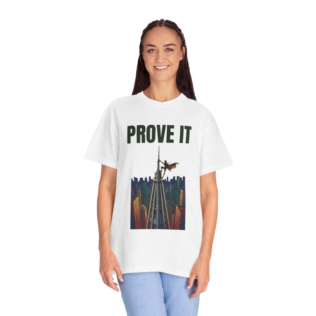 Prove It T‑Shirt — Parkour Rooftop Silhouette Graphic Tee