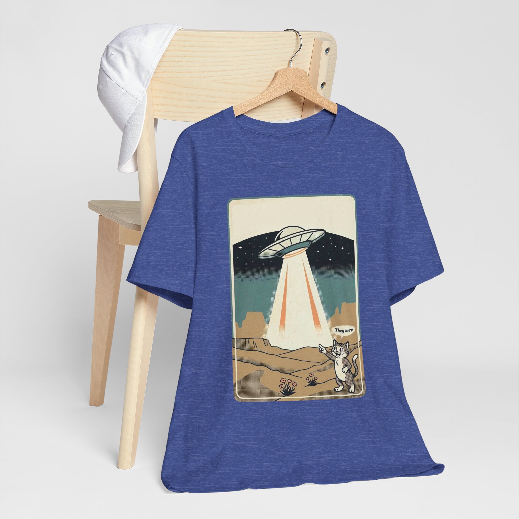They Here Alien T-Shirt — Funny UFO ET Invader Tee