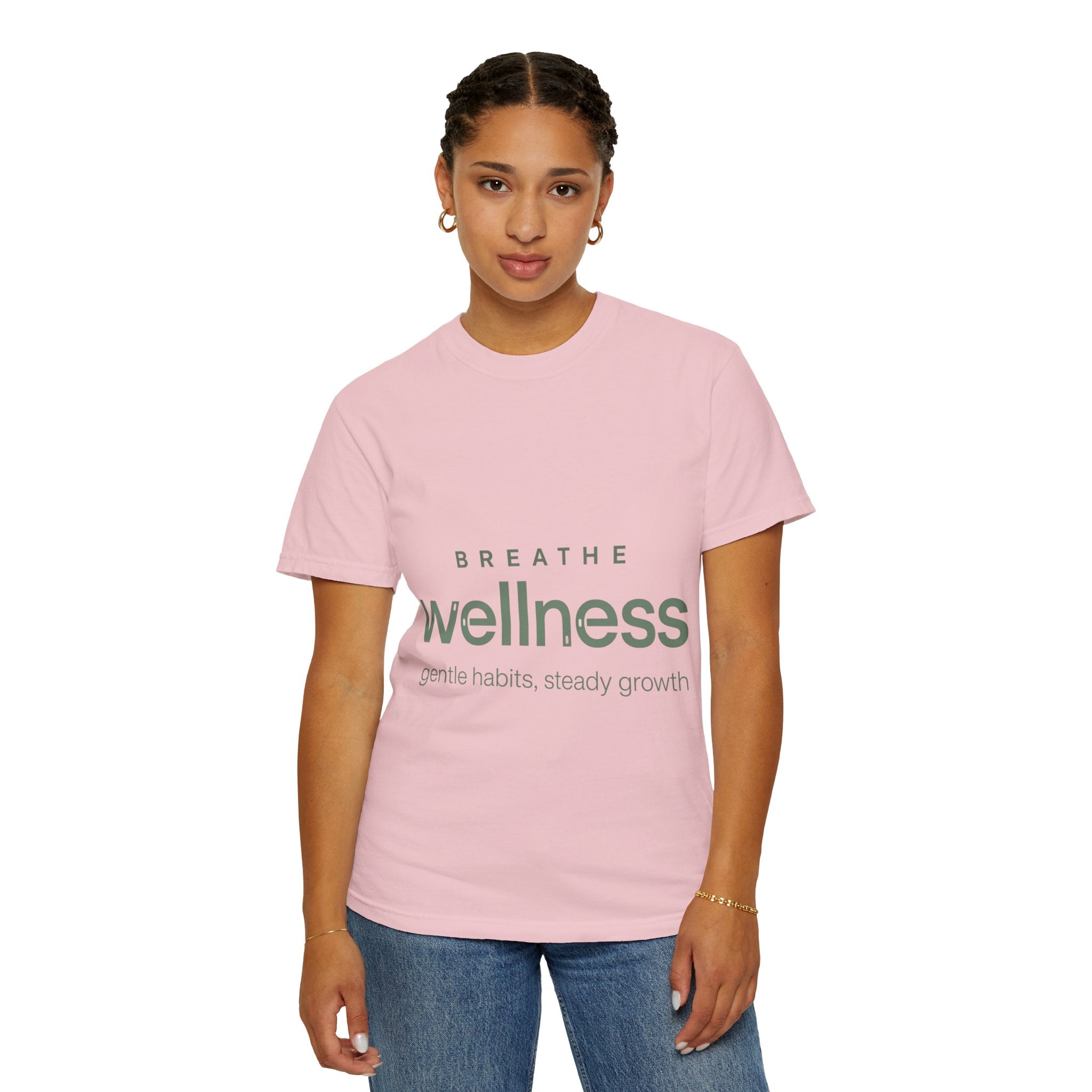 Wellness Breath T-Shirt — "Breathe Wellness" Mindful Graphic Tee