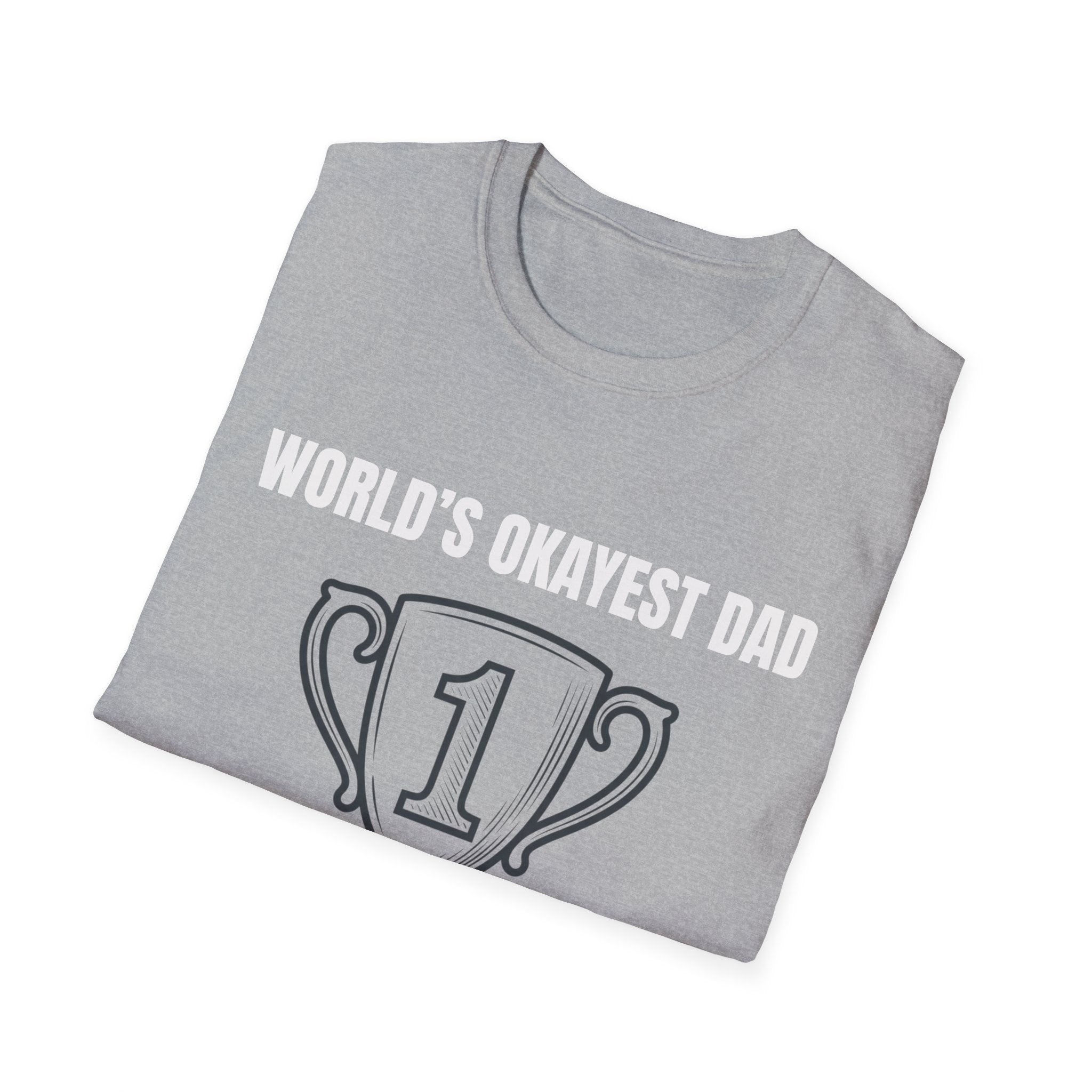World's Okayest Dad T-Shirt — Funny Personalized Father's Day Gift Tee