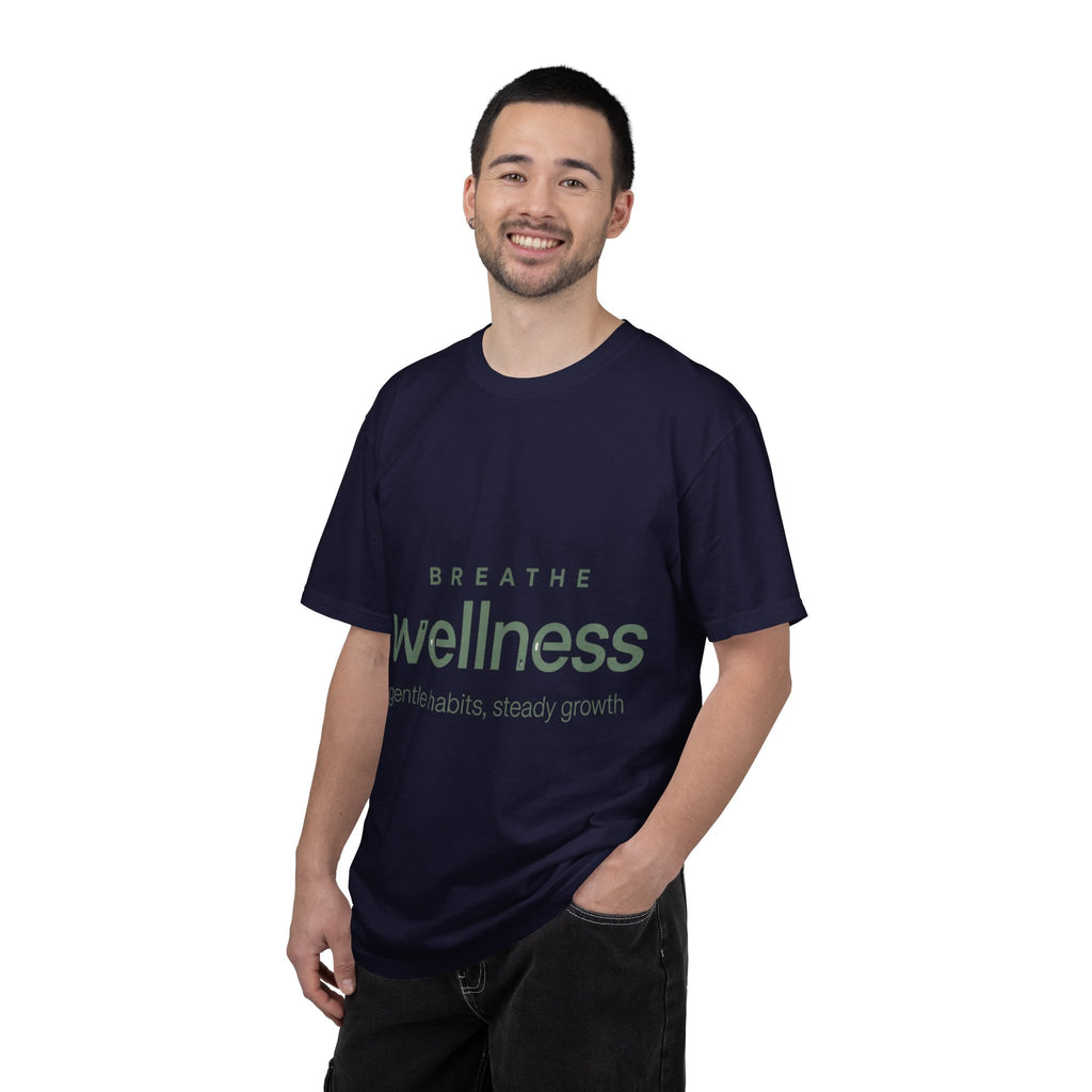 Wellness Breath T-Shirt — "Breathe Wellness" Mindful Graphic Tee