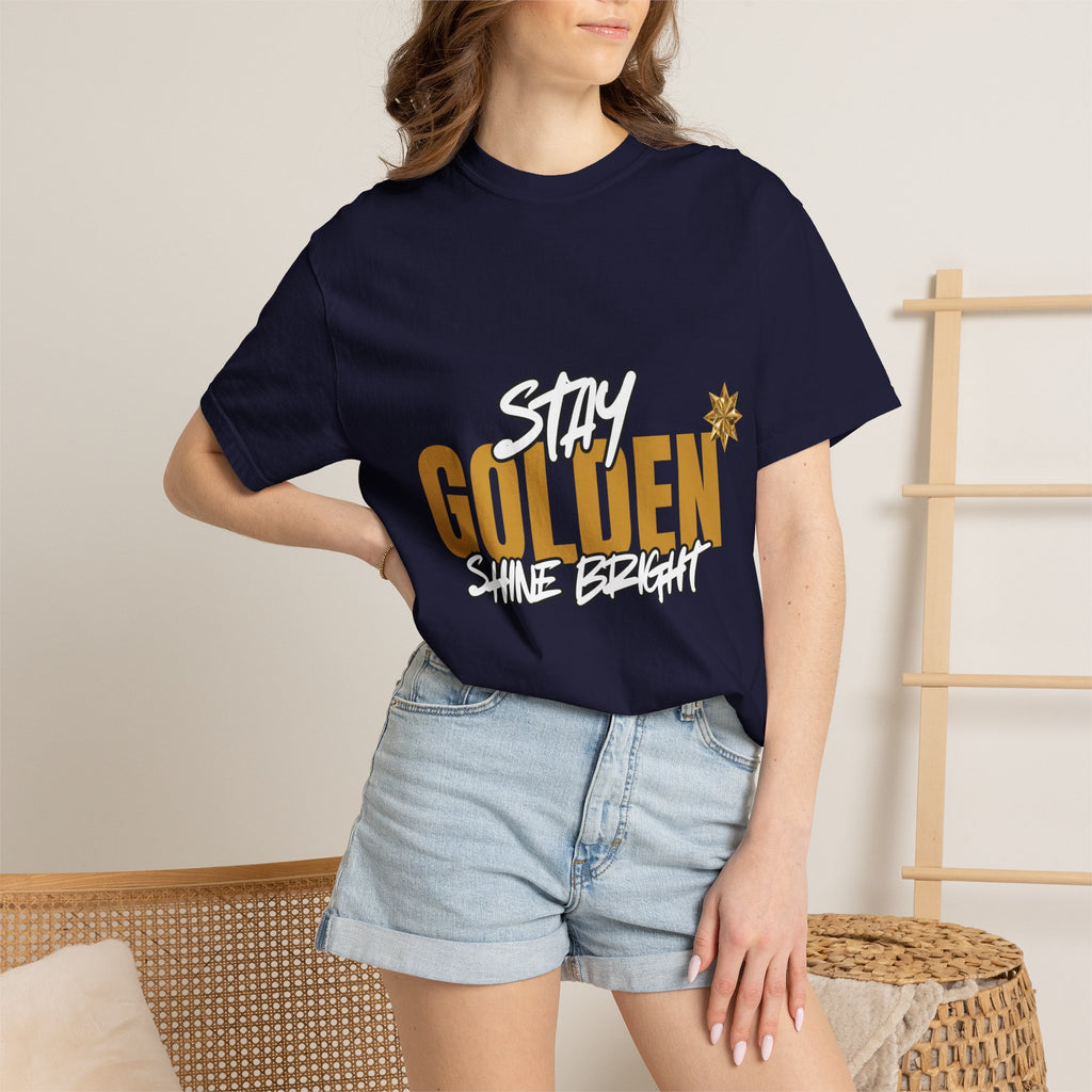 Stay Golden Graphic T-Shirt — "Stay Golden, Shine Bright" Tee