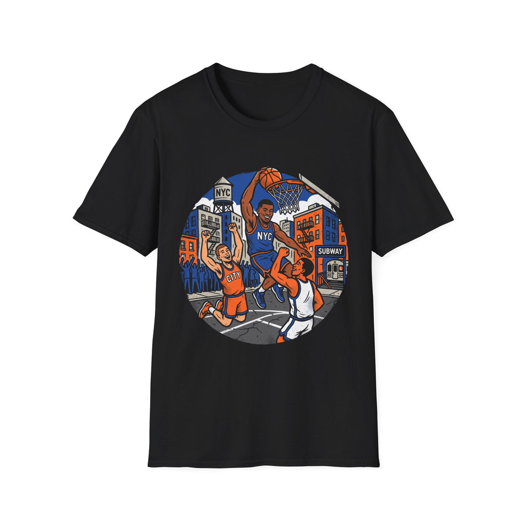 New York Hoops Run Cartoon Tee