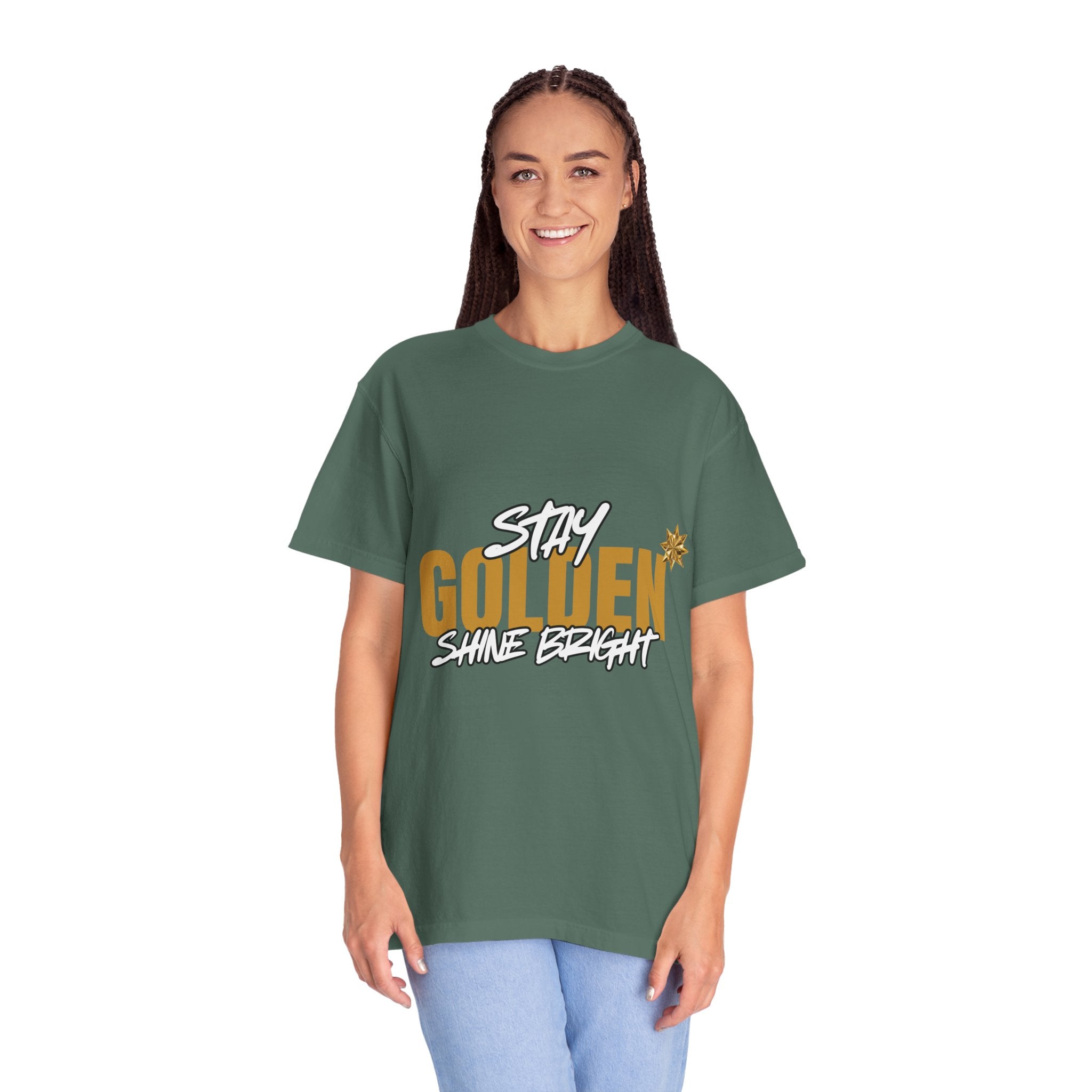 Stay Golden Graphic T-Shirt — "Stay Golden, Shine Bright" Tee