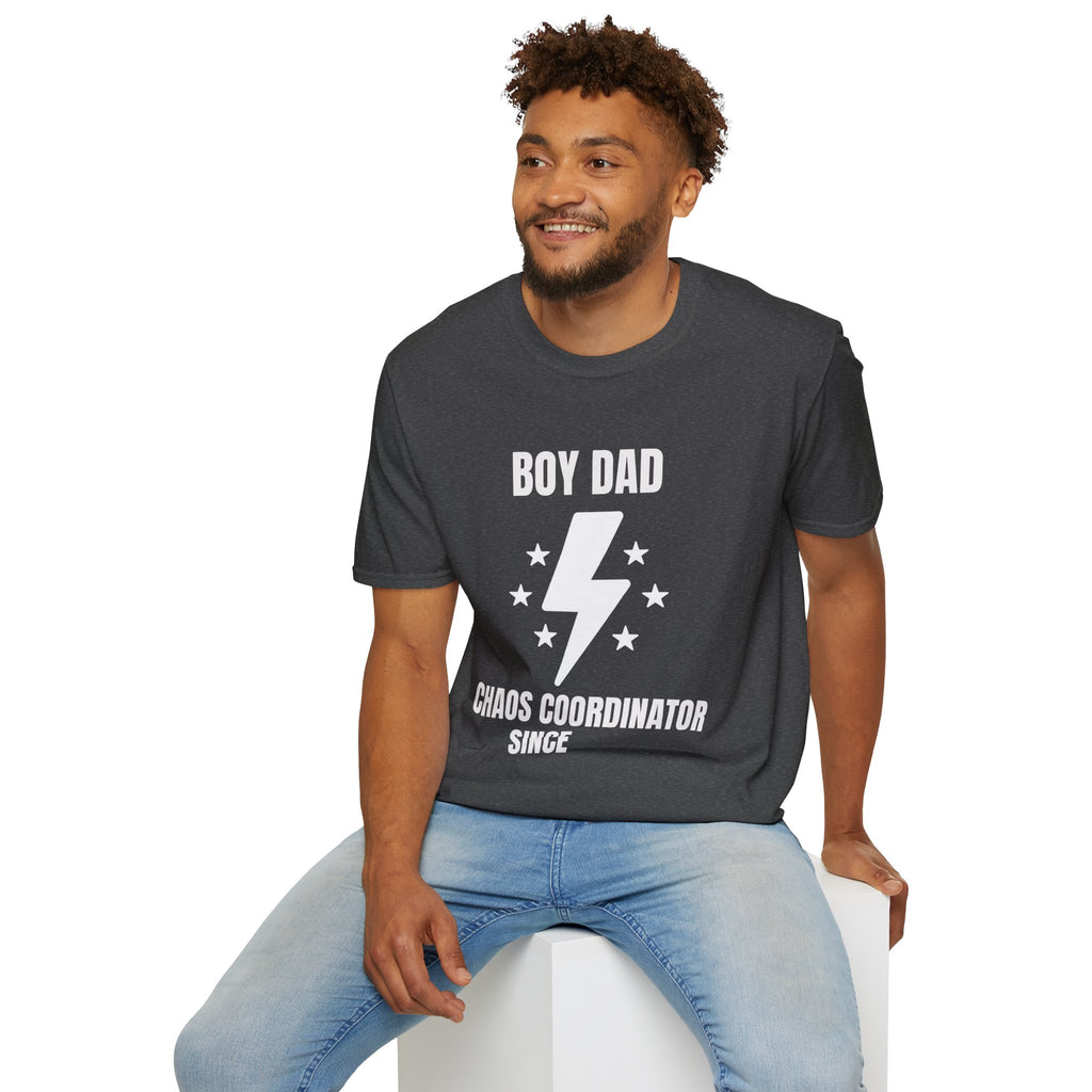 Boy Dad Chaos Coordinator T-Shirt — Funny Father's Day Gift Tee