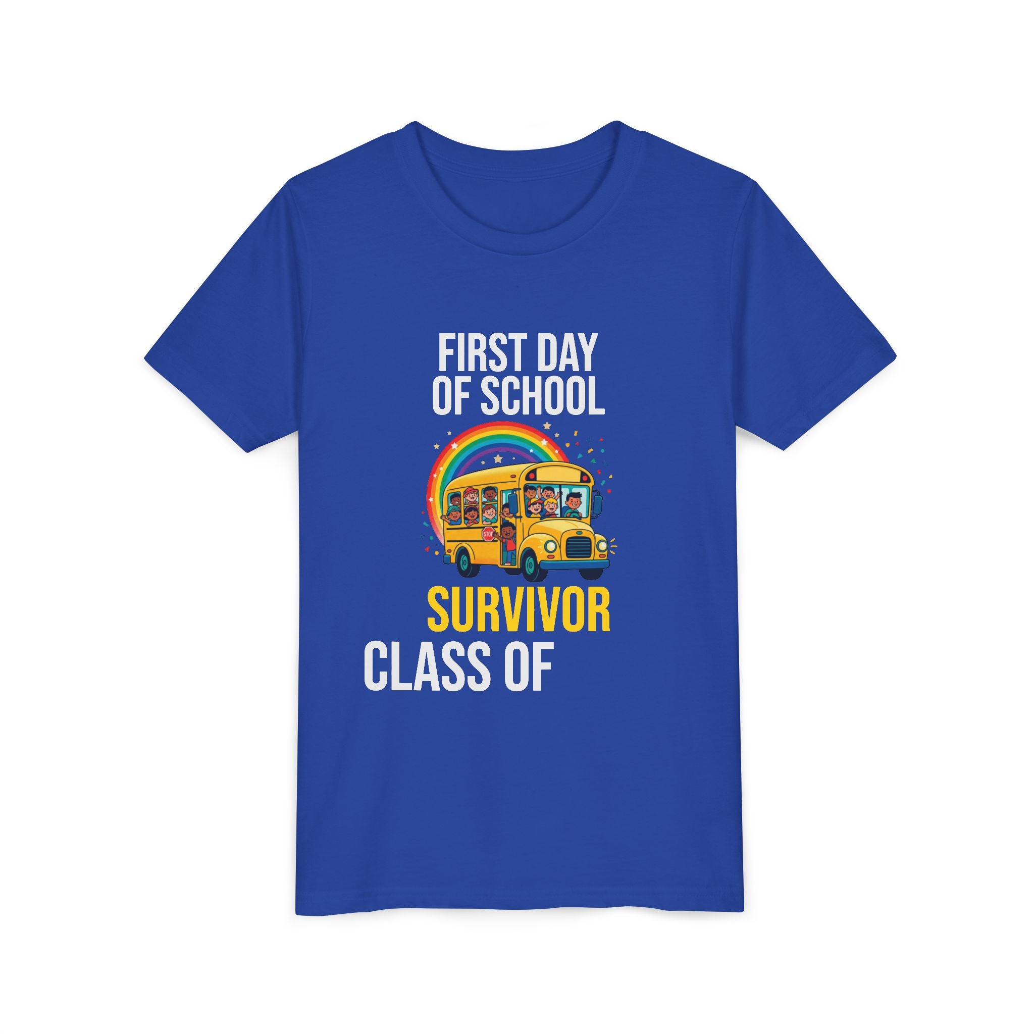 First Day Of School Survivor T-Shirt — Funny Back To School Kids Gift Tee