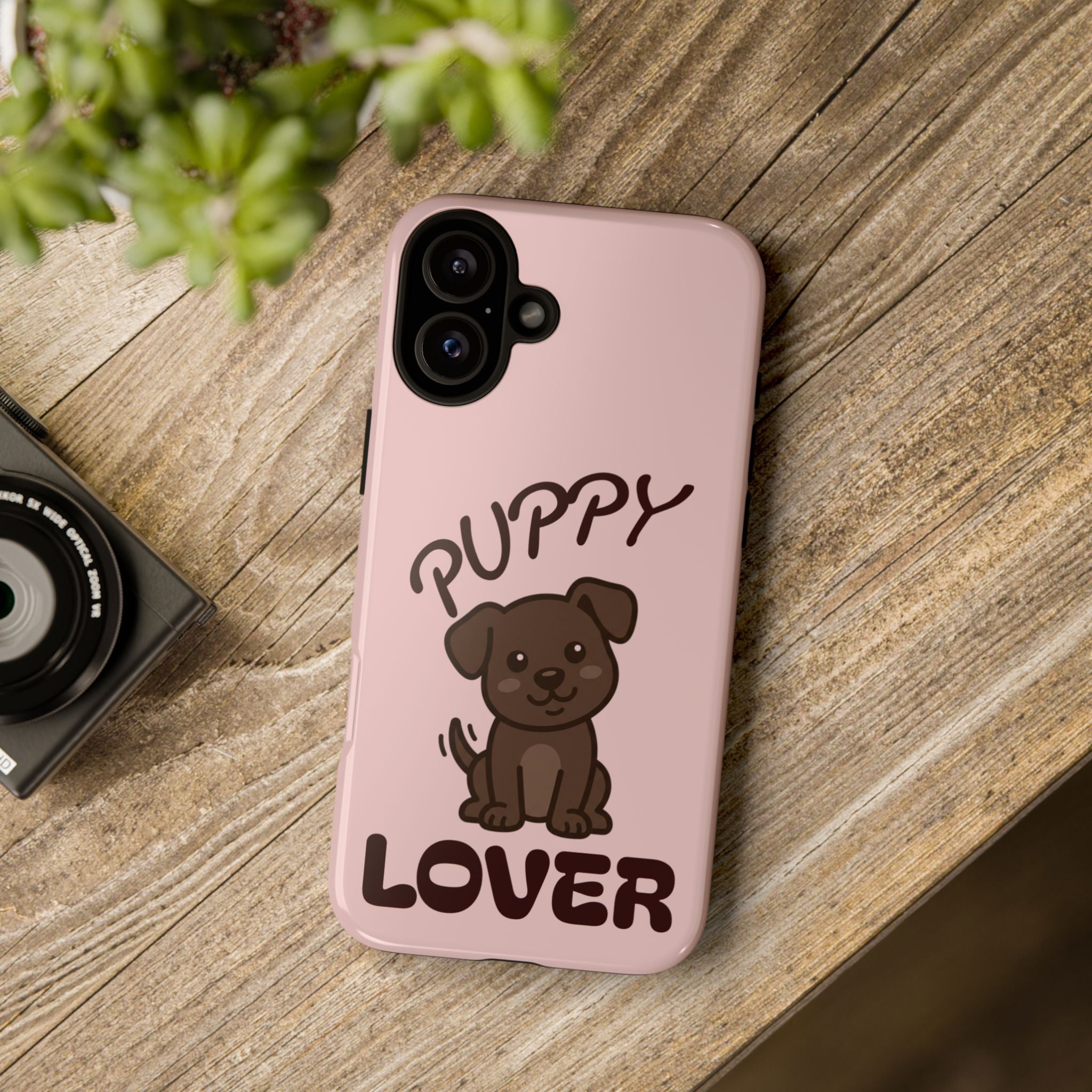 Puppy Lover Phone Case — Cute Brown Puppy Tough Phone Cover