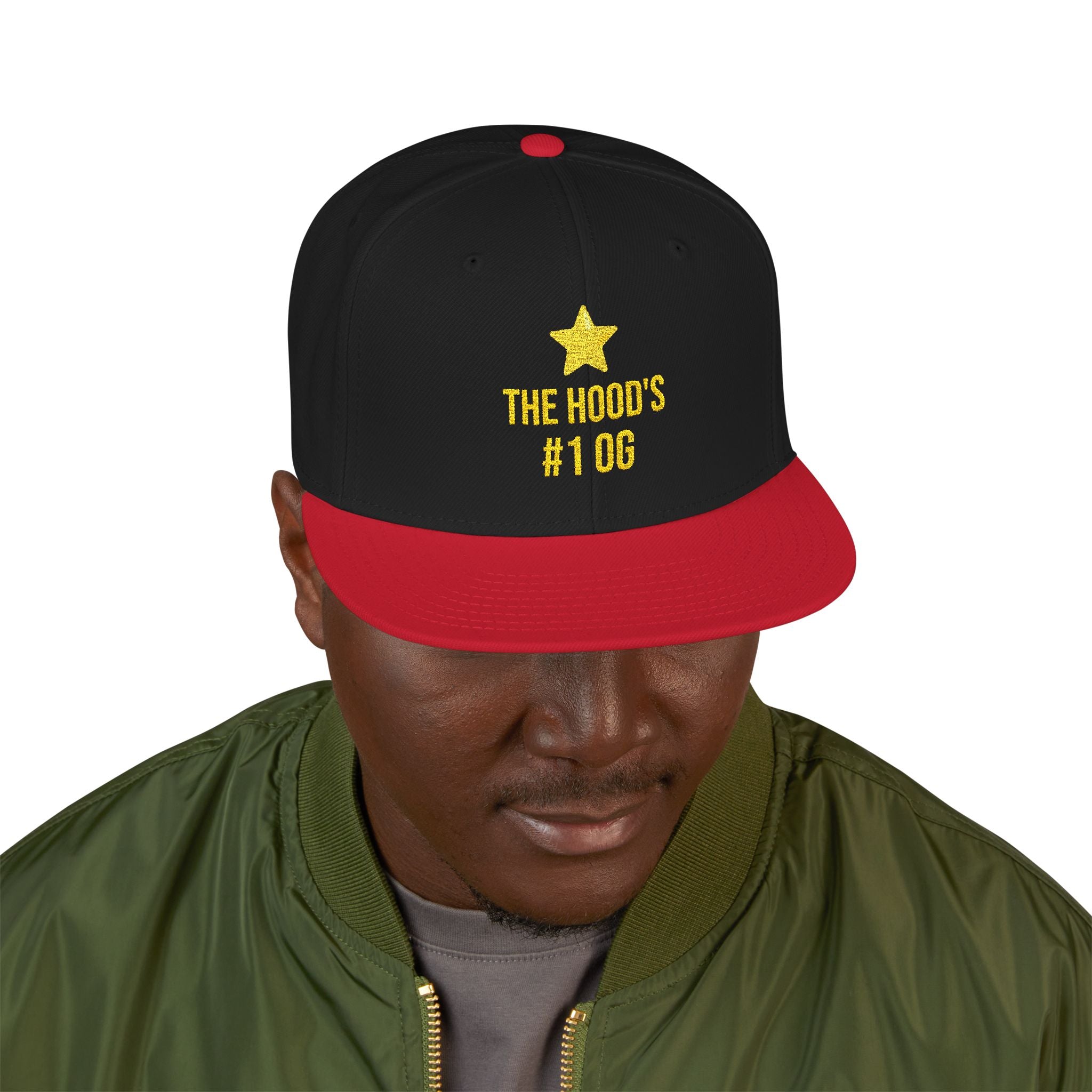 Hood's #1 OG Embroidered Snapback Hat — Street Style Cap
