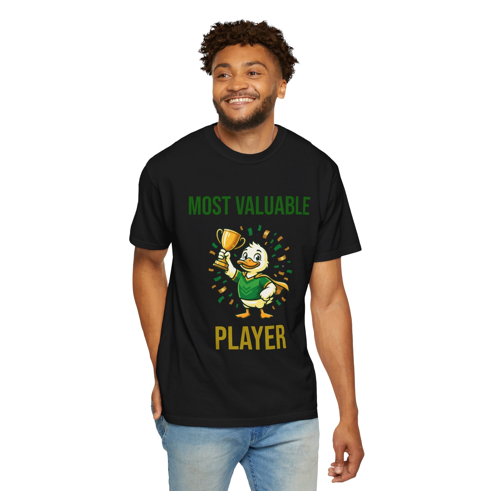 MVP Duck T‑Shirt — "Most Valuable Player" Cute Trophy Cartoon Tee