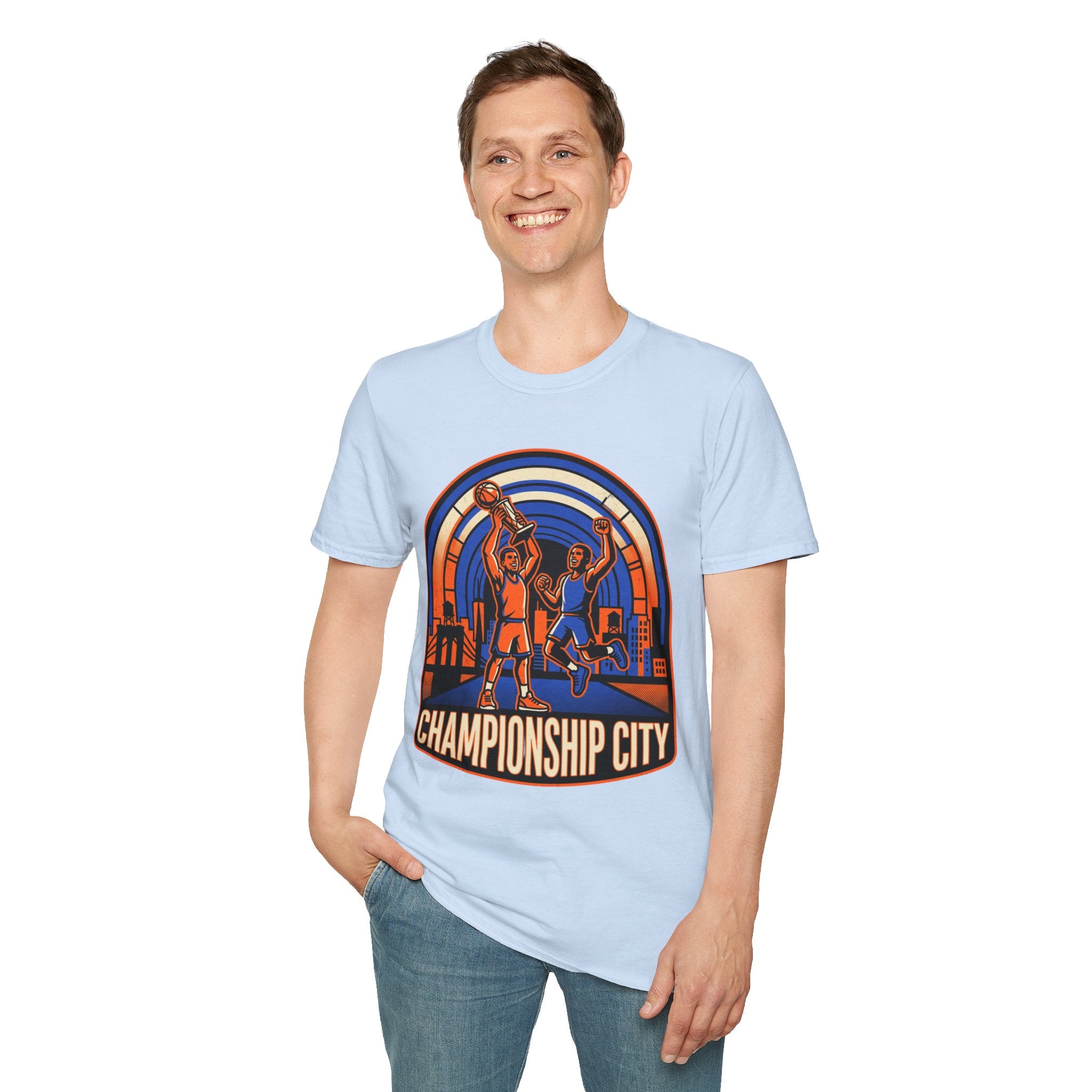 Championship City Basketball T-Shirt — Retro Winners Hoop Tee