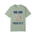 Girl Dad Floral Wreath T-Shirt — Proud Girl Dad Father's Day Gift Tee