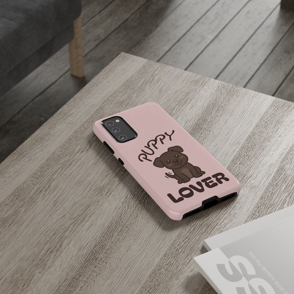 Puppy Lover Phone Case — Cute Brown Puppy Tough Phone Cover