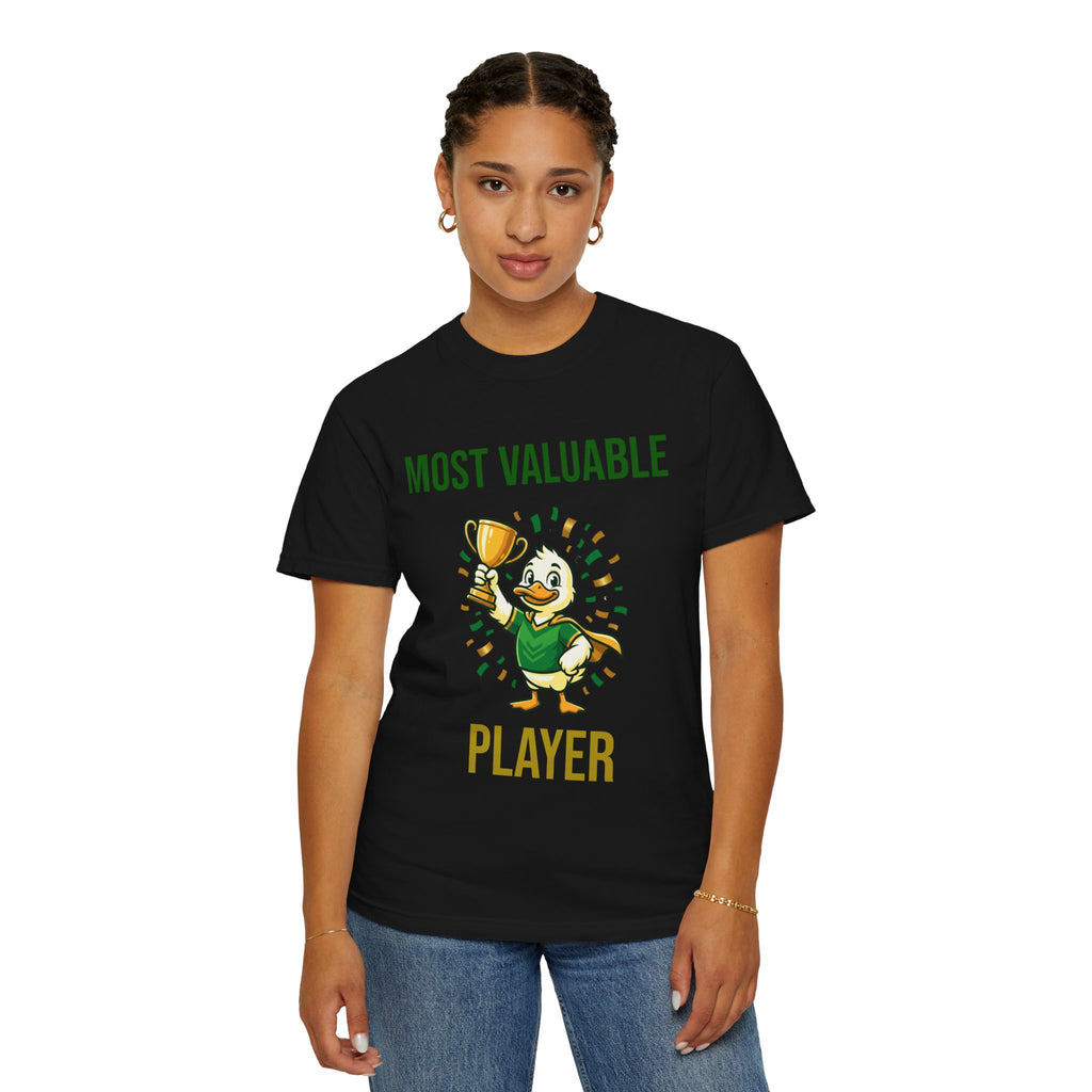 MVP Duck T‑Shirt — "Most Valuable Player" Cute Trophy Cartoon Tee
