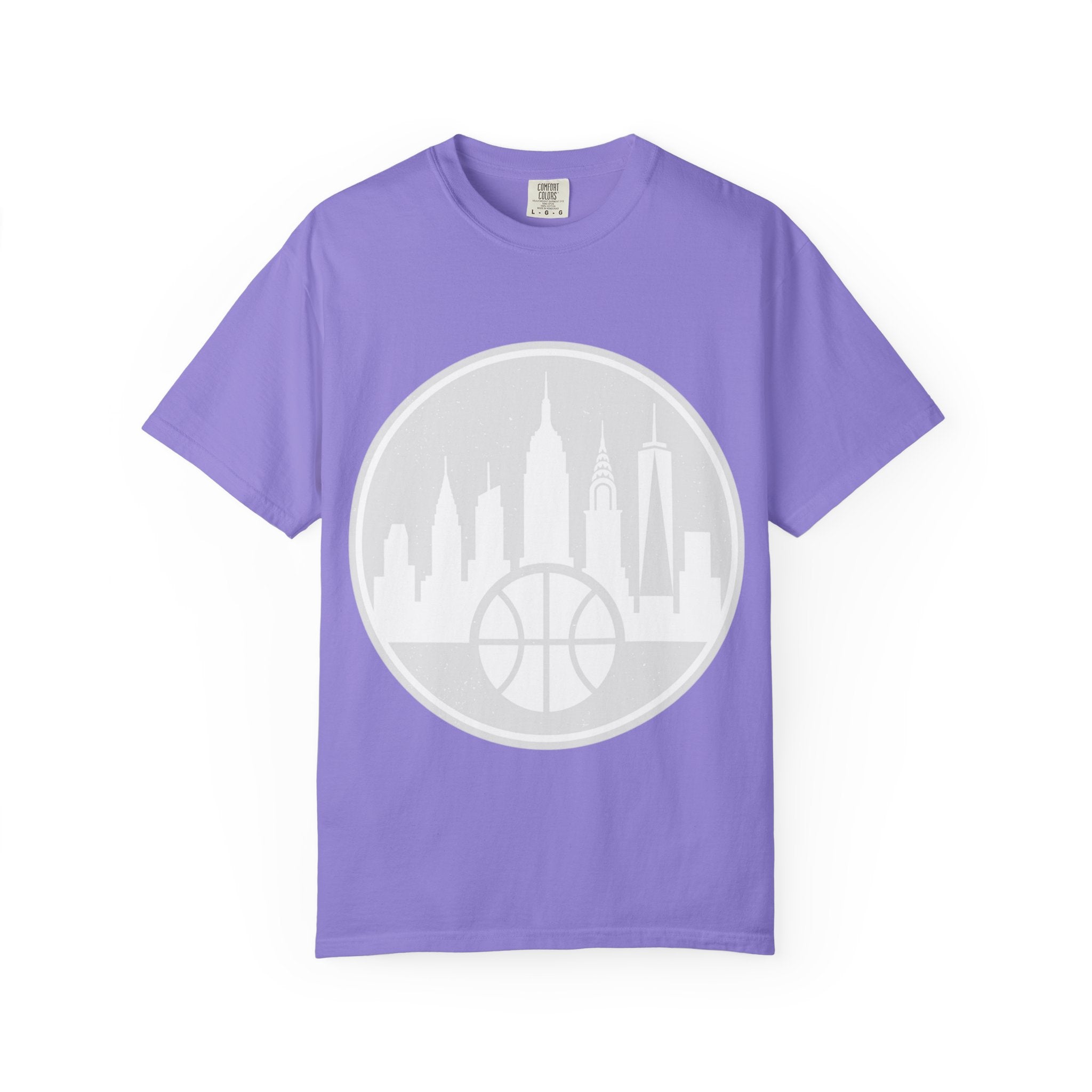 City Skyline Basketball T-Shirt — Urban Basketball Graphic Tee