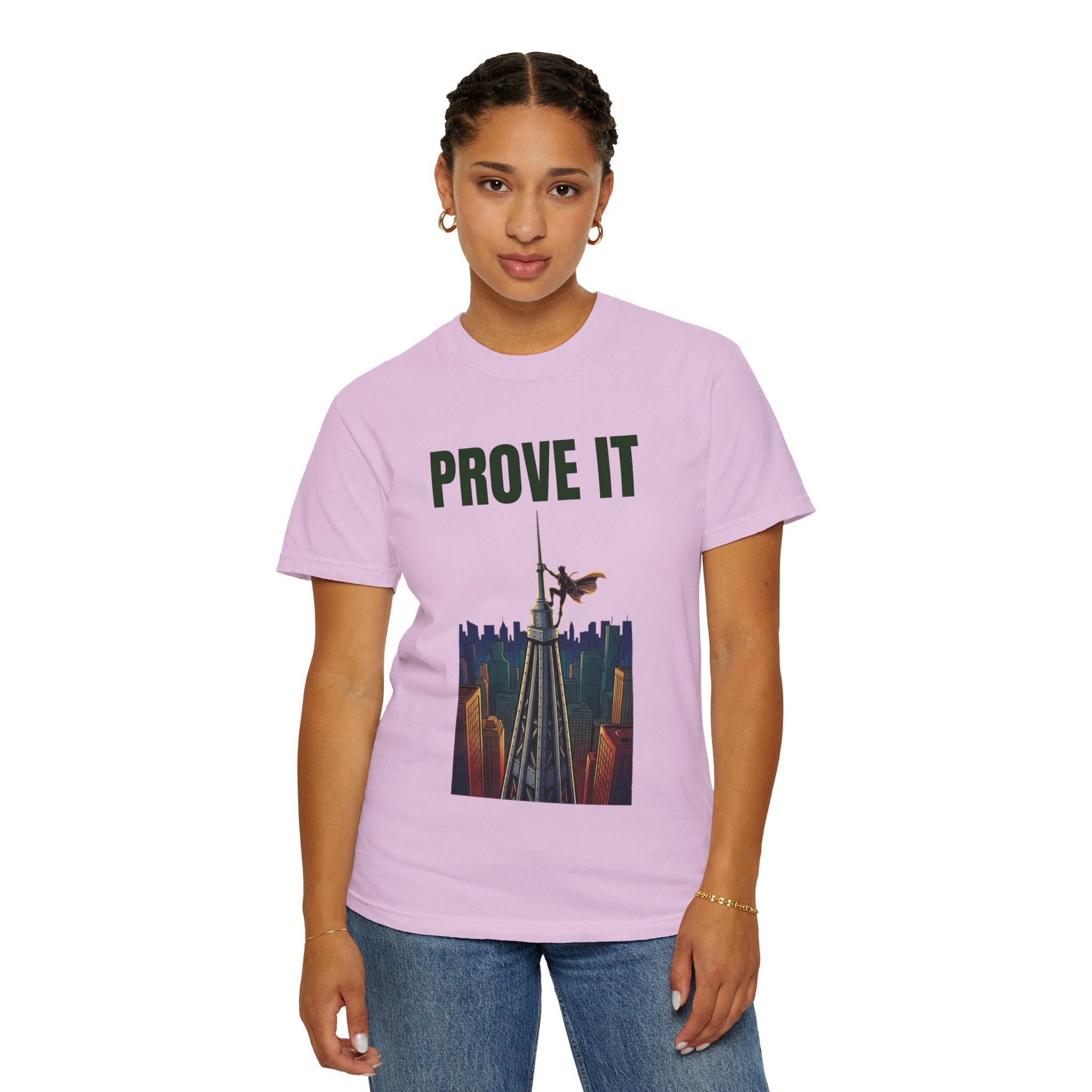 Prove It T‑Shirt — Parkour Rooftop Silhouette Graphic Tee