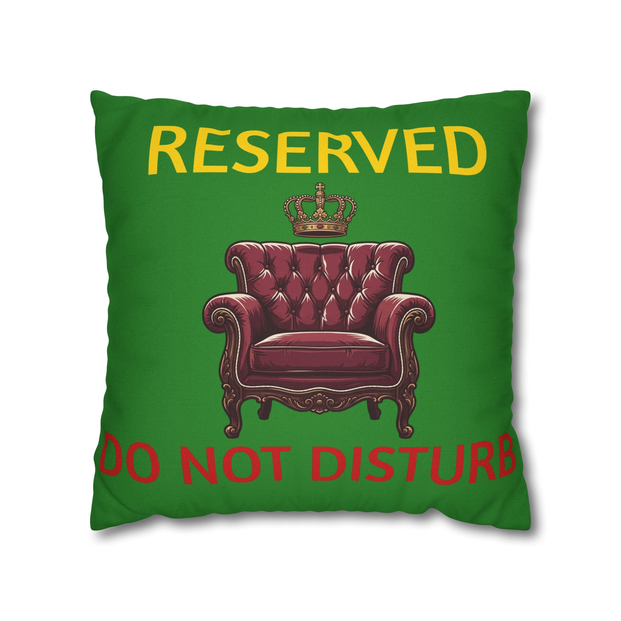 Reserved Dad's Spot Pillowcase — 'Dad's Spot' Decorative Throw Pillowcase