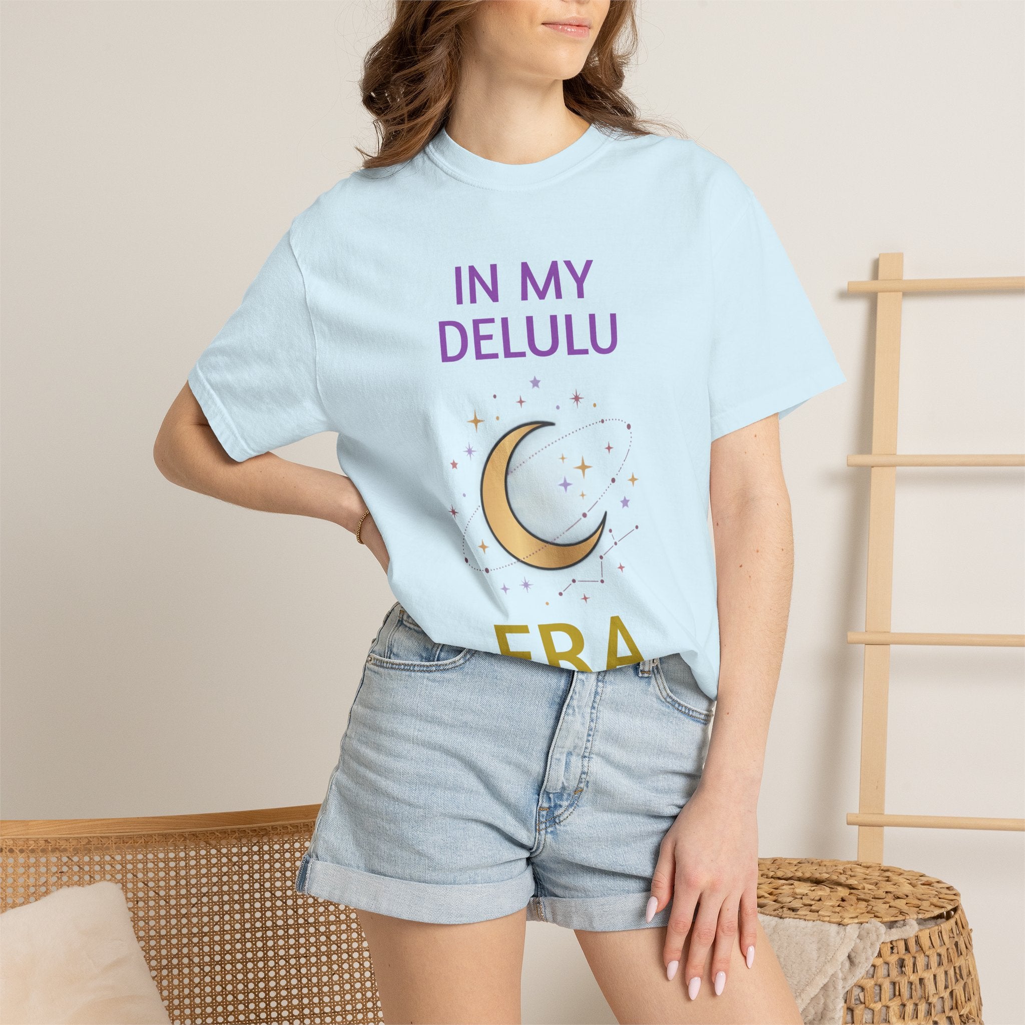 In My Delulu Era T-Shirt — Moon & Stars Graphic Tee