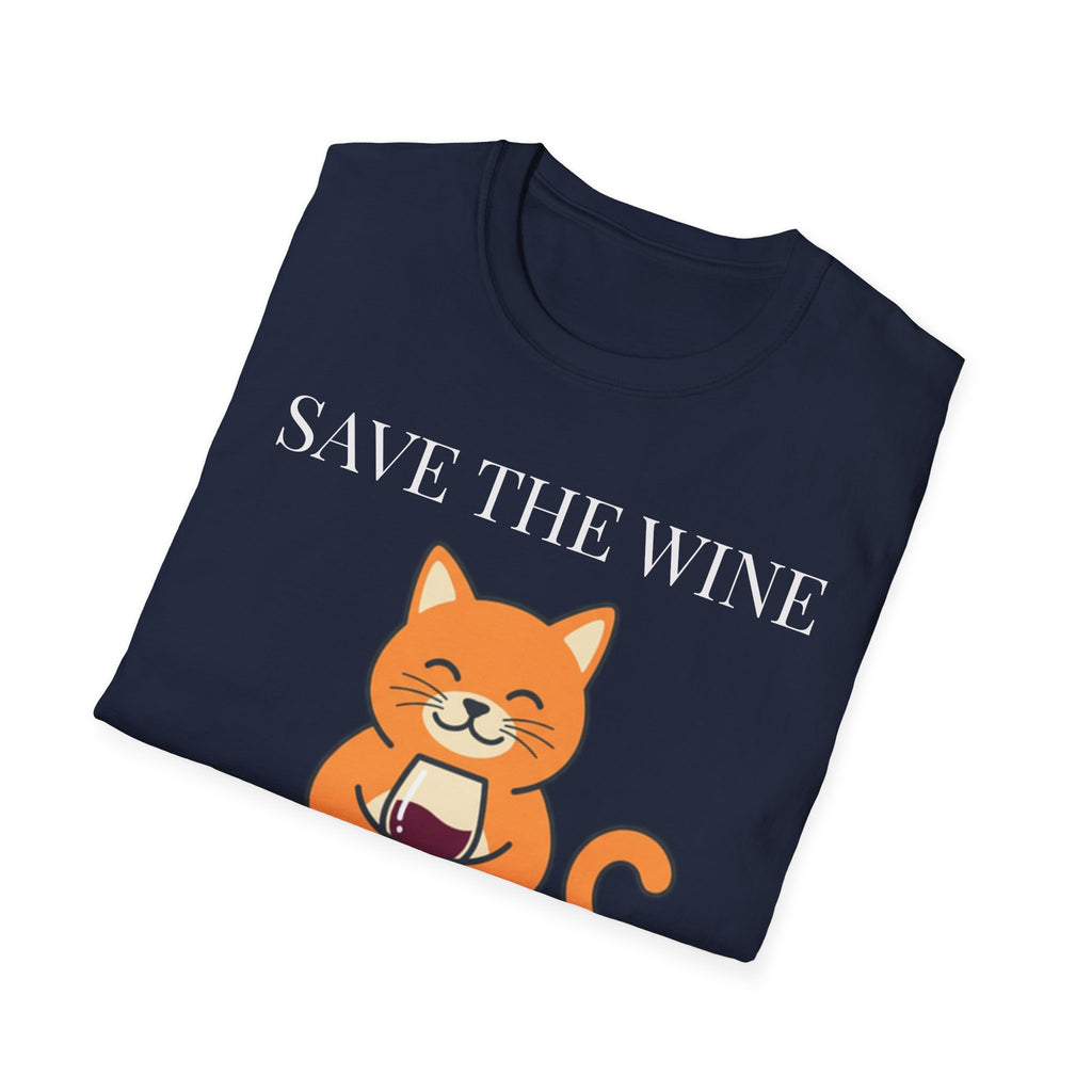Cat Mom Wine Shirt — Funny Cat Lady Tee, Gift for Her