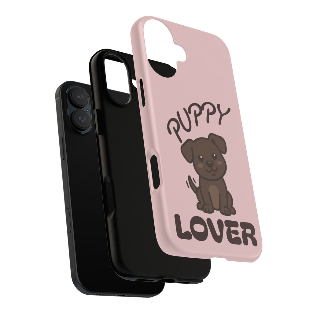 Puppy Lover Phone Case — Cute Brown Puppy Tough Phone Cover