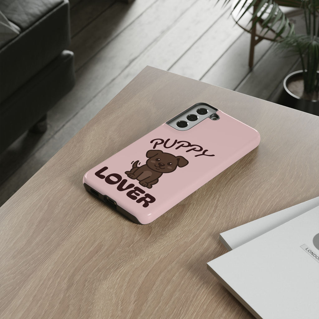 Puppy Lover Phone Case — Cute Brown Puppy Tough Phone Cover