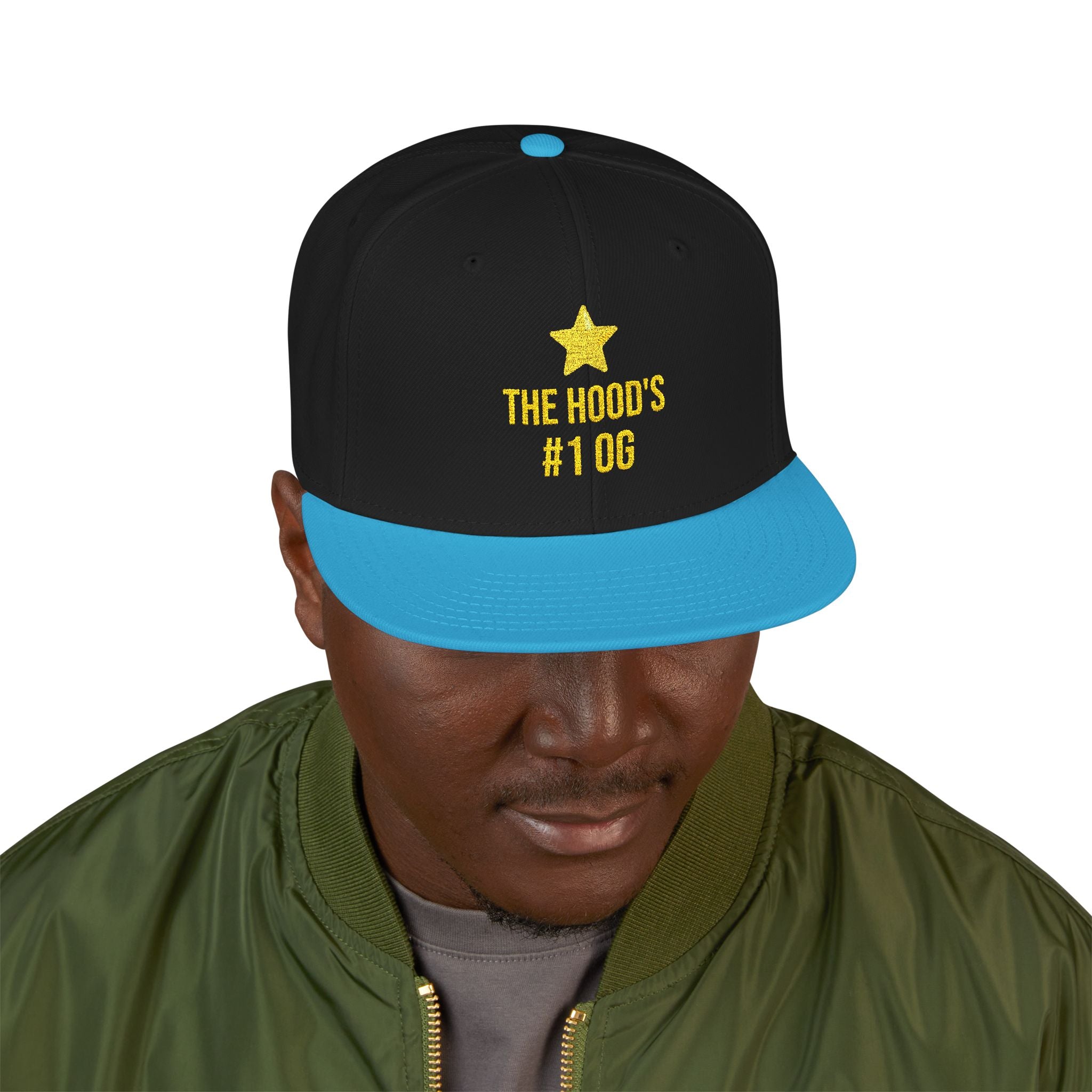 Hood's #1 OG Embroidered Snapback Hat — Street Style Cap