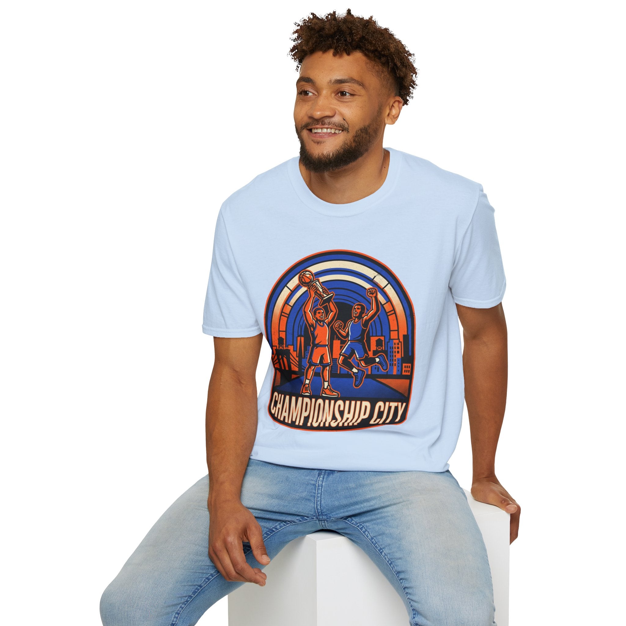 Championship City Basketball T-Shirt — Retro Winners Hoop Tee