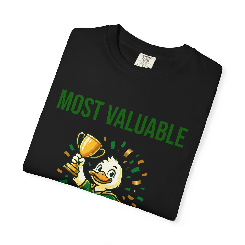 MVP Duck T‑Shirt — "Most Valuable Player" Cute Trophy Cartoon Tee