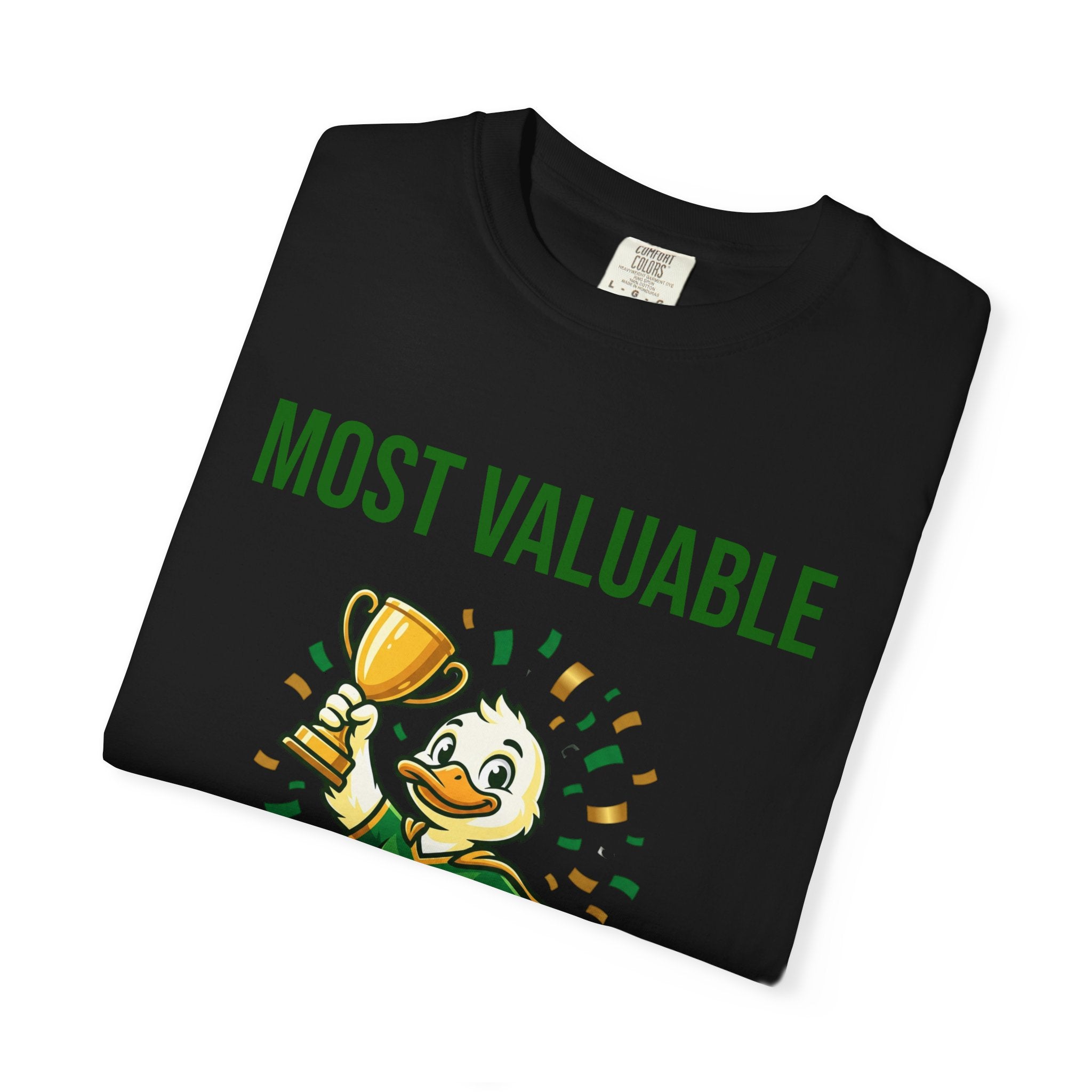 MVP Duck T‑Shirt — "Most Valuable Player" Cute Trophy Cartoon Tee