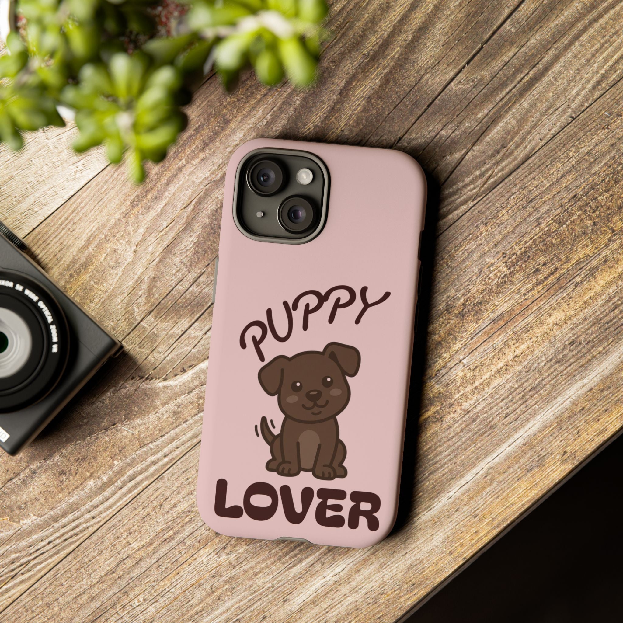 Puppy Lover Phone Case — Cute Brown Puppy Tough Phone Cover
