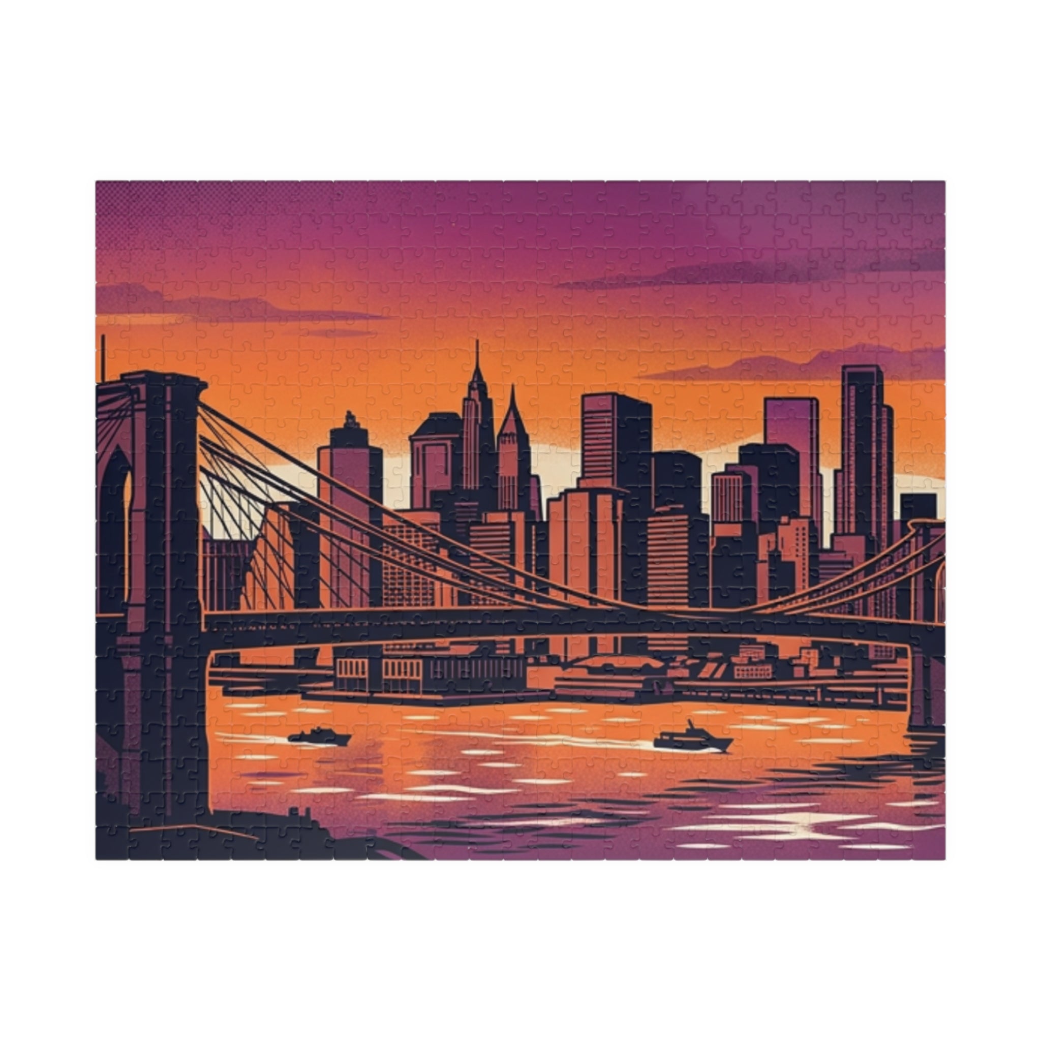 City Sunset Puzzle — Skyline Jigsaw (110/252/520/1014 pcs)